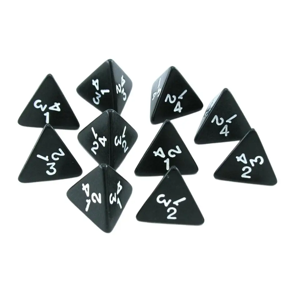 10PCS D4 s 4 Sided Digital  for DND  Family Party Toys Props