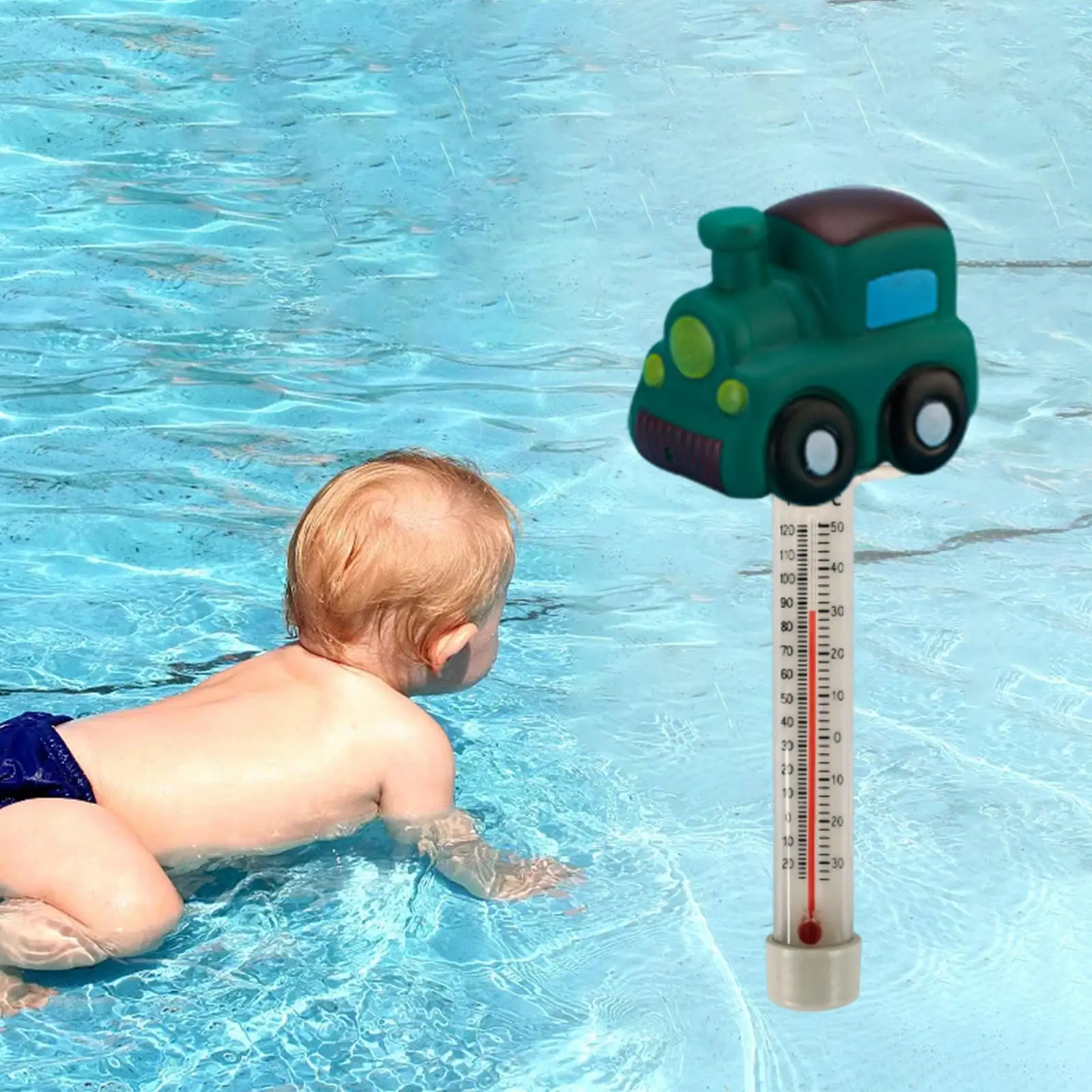 Floating Water Thermometer Large Size Easy to Read Shatter Resistant Portable Pool Accessories for SPA Swimming Pool Aquariums