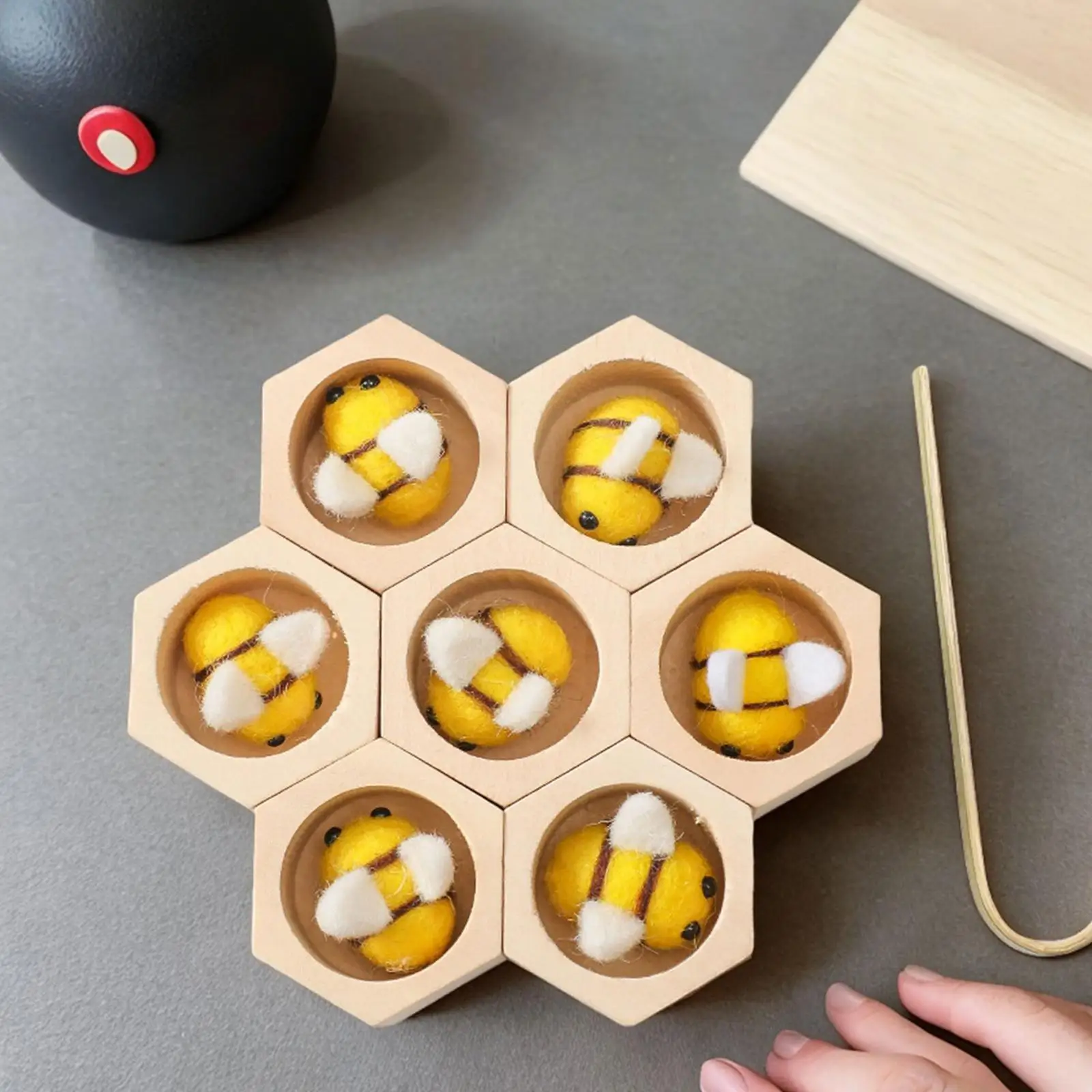 Wooden Fine Motor Skill Toy Cognitive Clip Toy Montessori Wooden Sorting Toys for Boys Toddlers Girls Children Kids 4 5 6