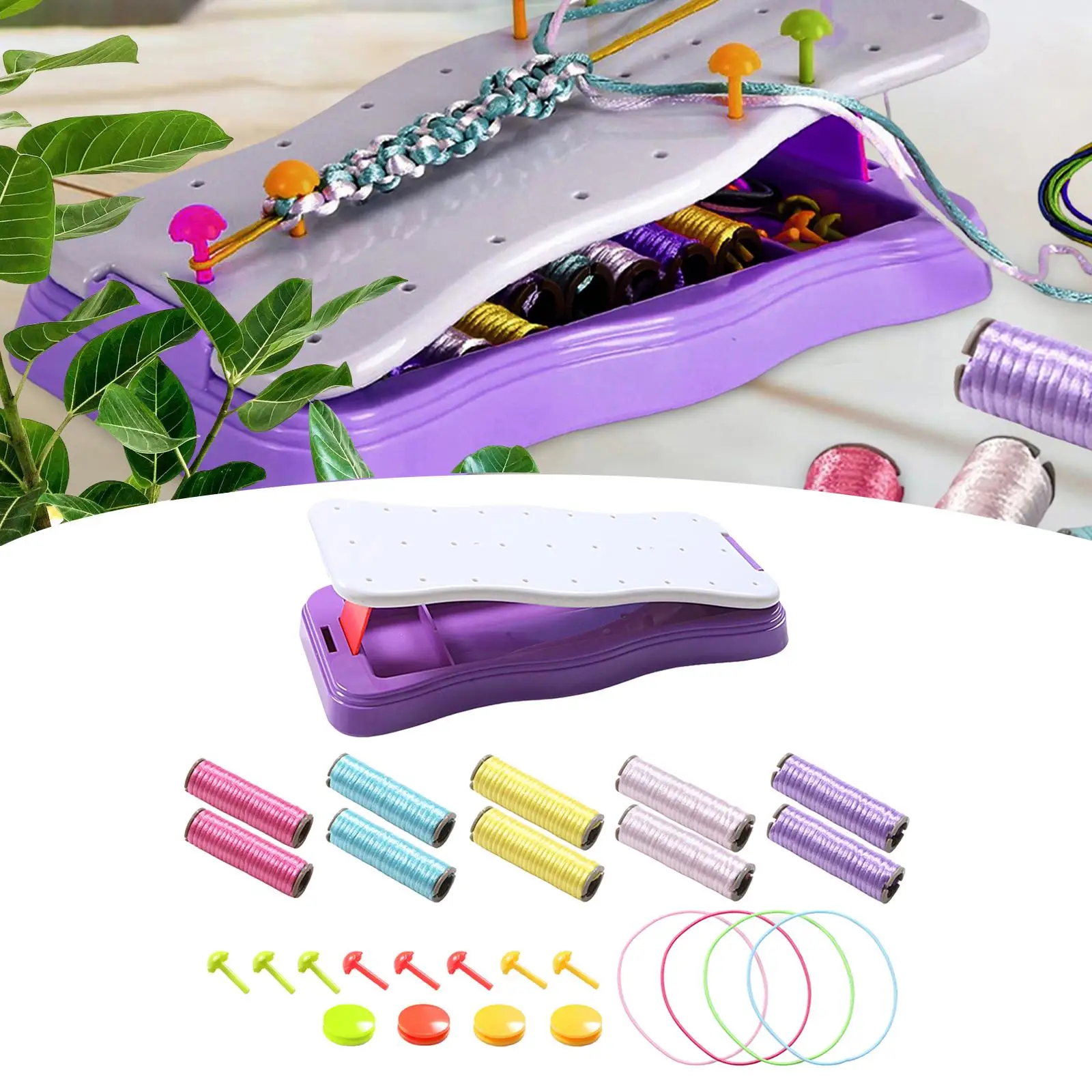 Bracelet Making Set Crafts Colorful for Girls Birthday Gifts Travel Activity