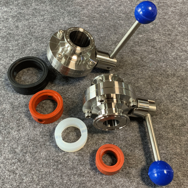 1.5" Tri-Clover Butterfly Valve Replacement Silicone Seat