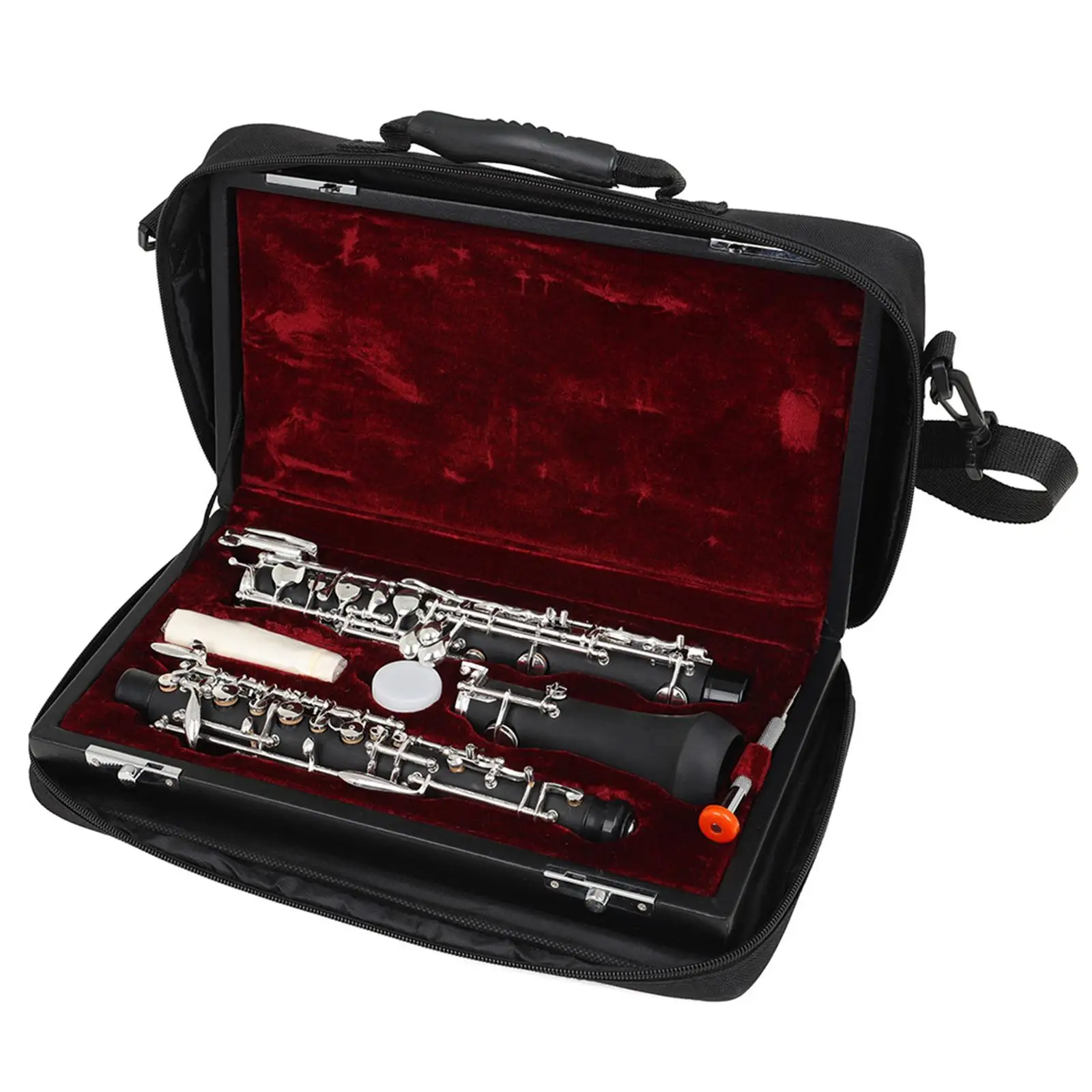 Oboe Carry Case, Wind Instrument Storage Zipper Shoulder Bag, Thickned