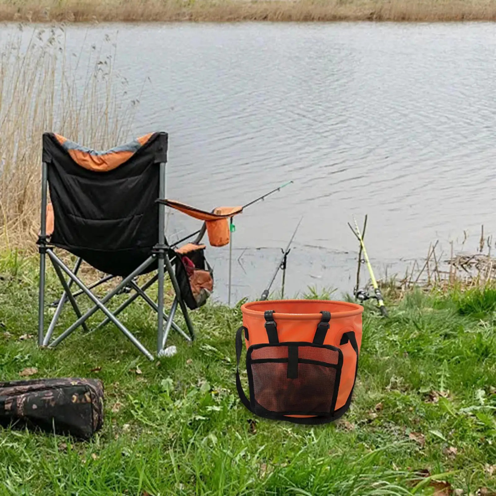 Water Container Lightweight Collapsible Bucket for Camping Fishing Gardening