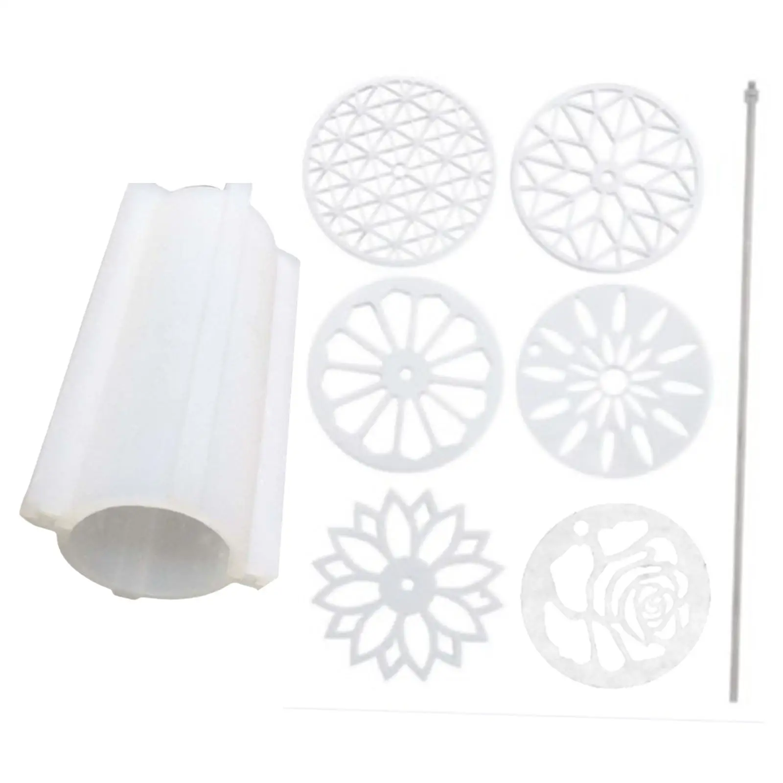 Silicone Round Tube Column Acrylic Templates Soap for Pudding