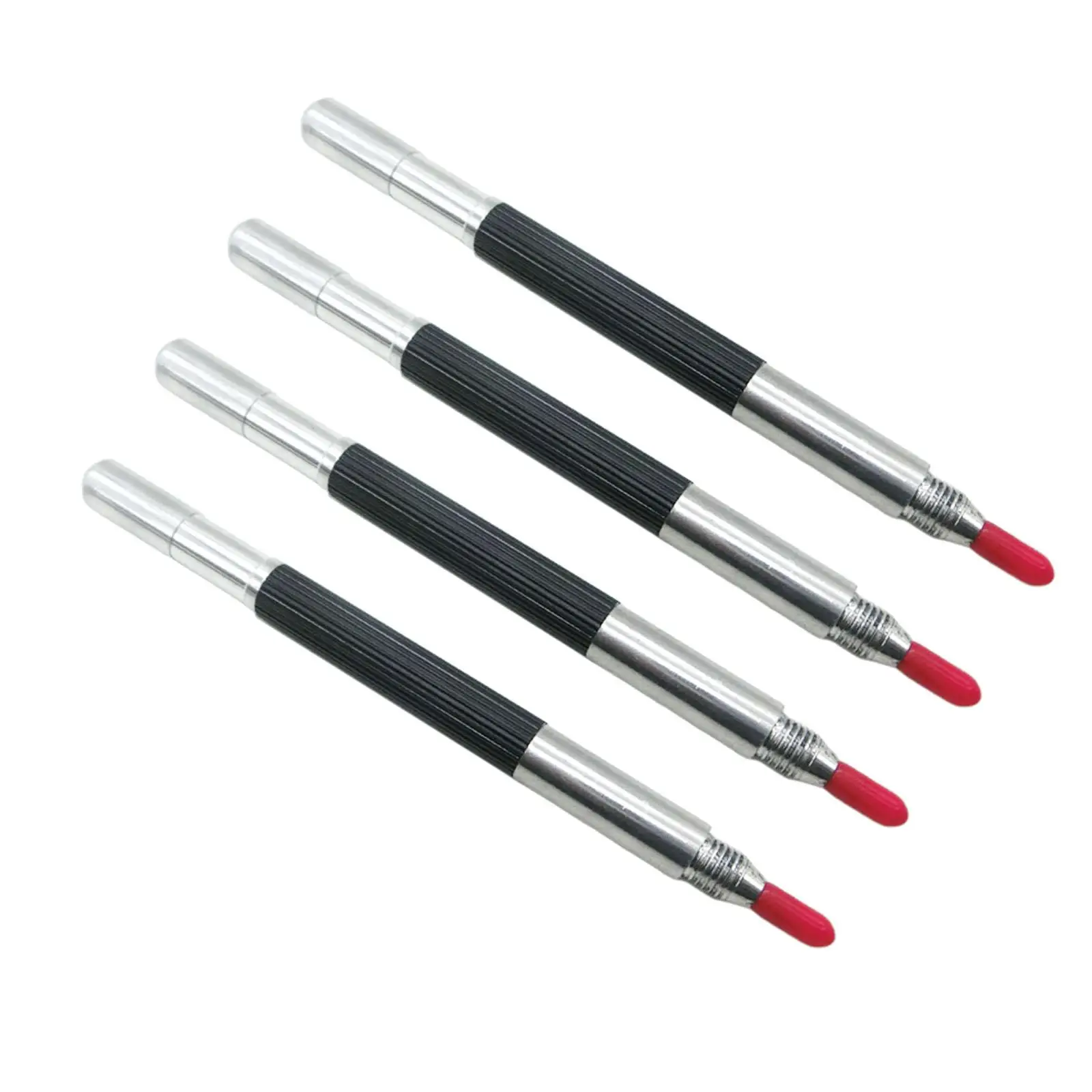 4x Engraving Pen Long Nib Double Ended Construction Marking Tools Deep Reach Markers Durable Tungsten Carbide Scribing Pens for
