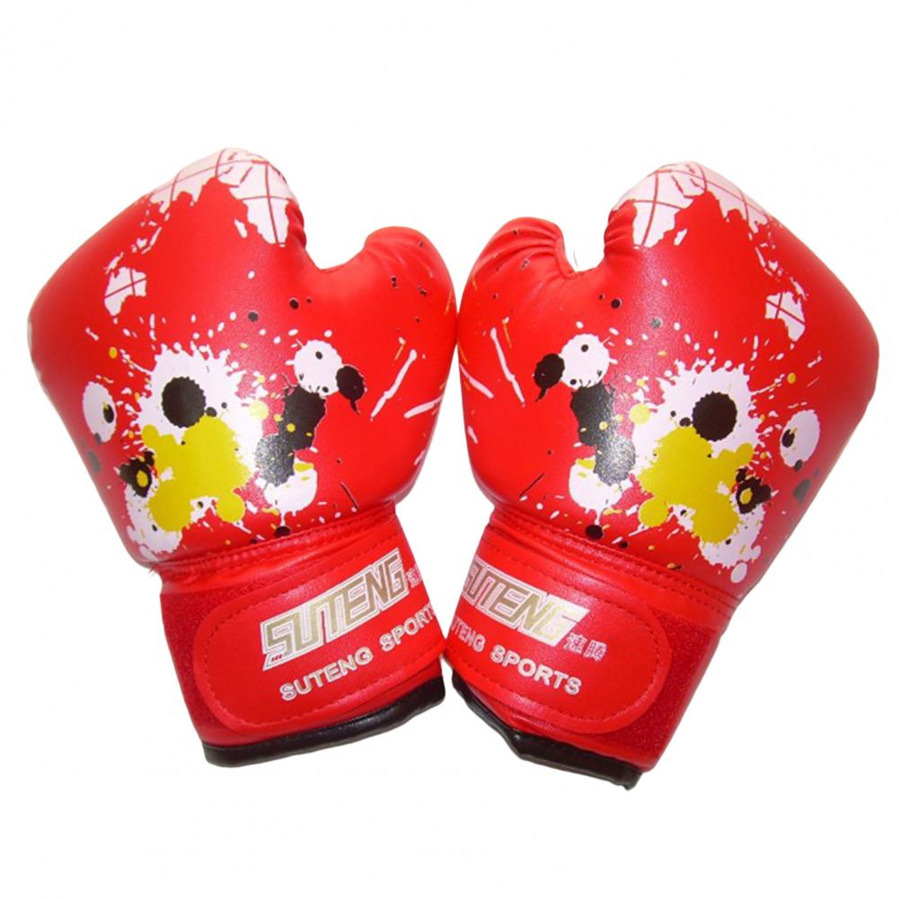 Generic 1 Pair Children Boxing Gloves Damping Protect Hand Faux Leather