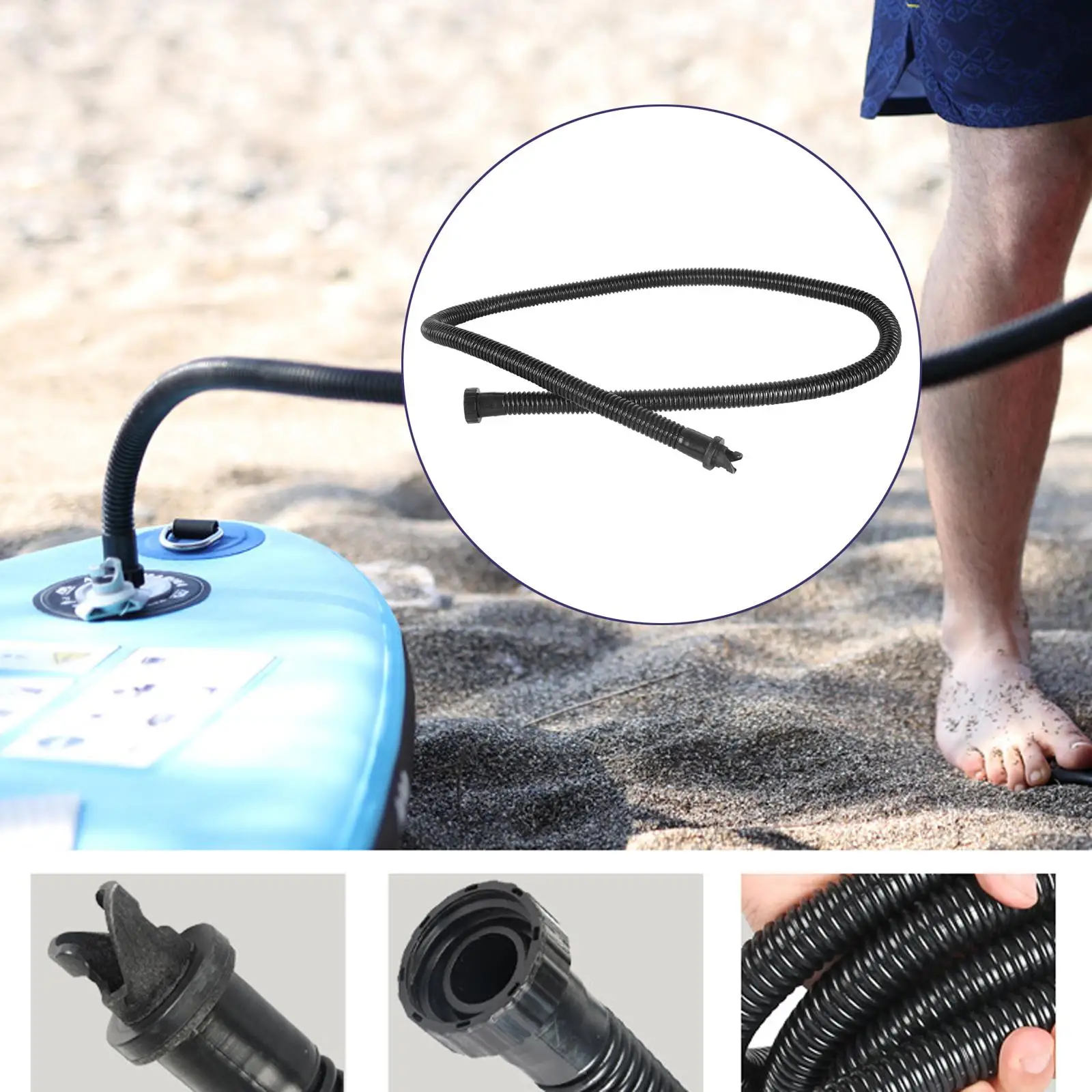 Air Pump Tube Pump Accessories Paddle Board Replacement Pump Valve Hose Spare Repair Parts Inflation Pump Hose for SUP Surfboard
