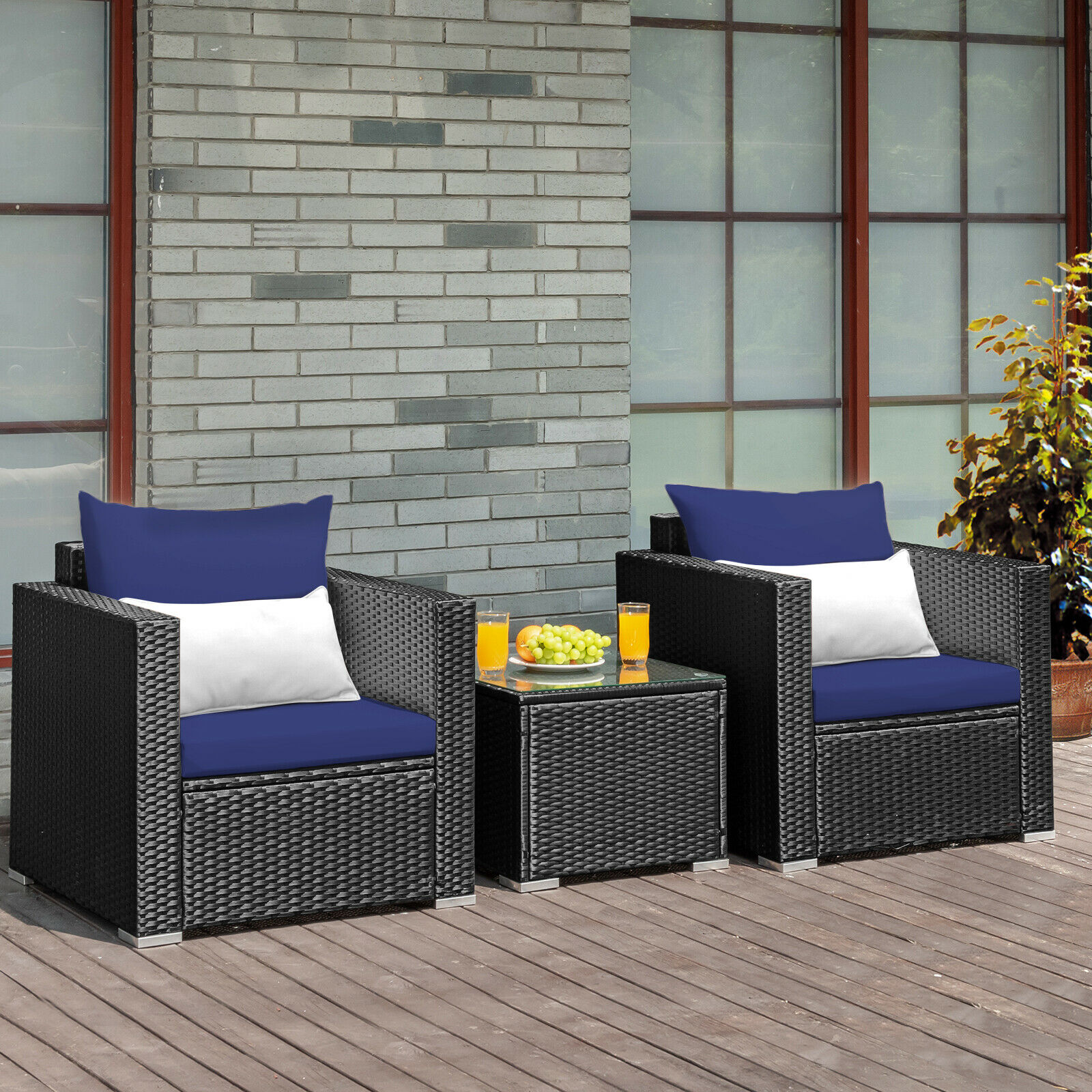 Title 4, Patiojoy 3PCS Patio Rattan Wicker Furniture Set...