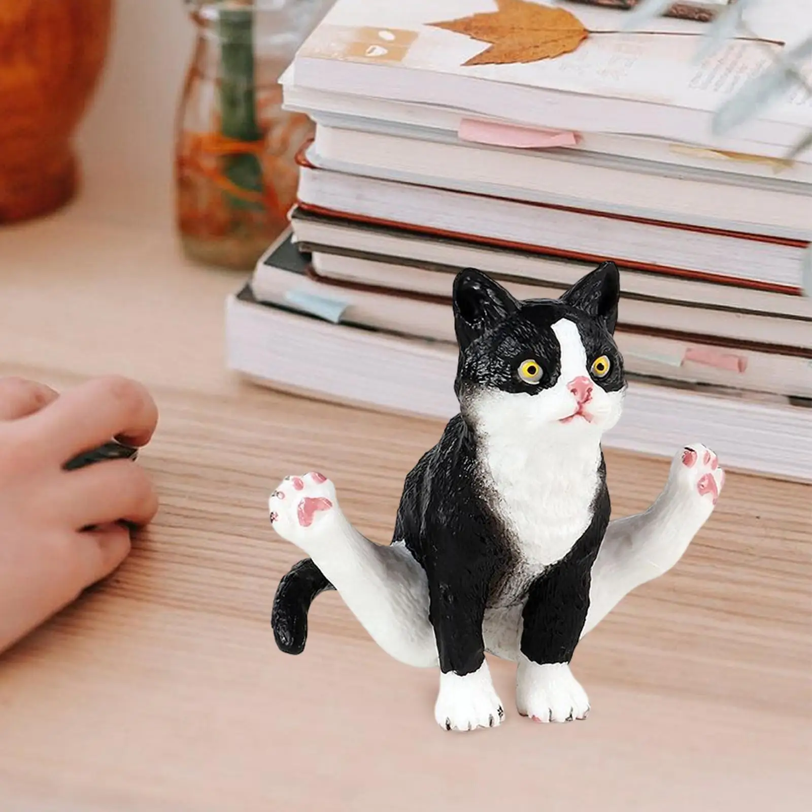 High Simulation Cat Figurines Animal Cat Characters Toys Educational Toys Cat Animals Toys Realistic Figurine for Cake Topper