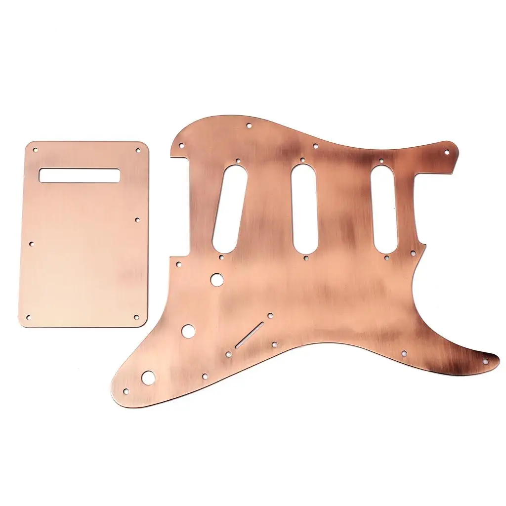 SSS Pickguard  with Backplate for ST Electric Guitar Accessory Copper