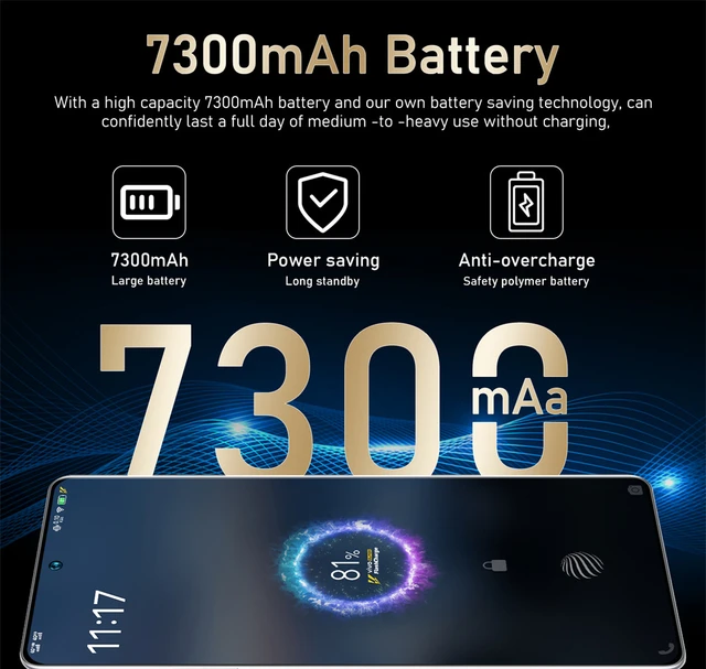 Global Version M12 Ultra Smartphone 16G+1TB 7.3inch Cellular