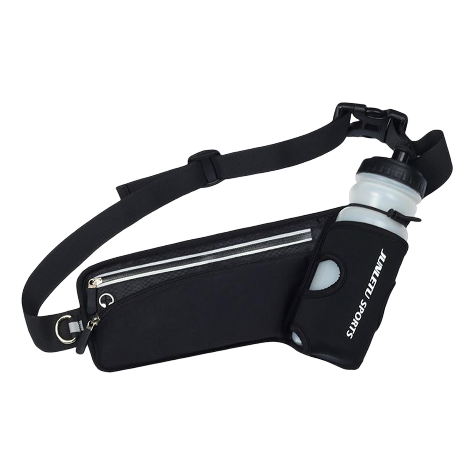 Running Belt Fanny Bag Sports Pockets Women Men with Headphone Hole Purse Waist for Workout Runners Mountaineering Fitness