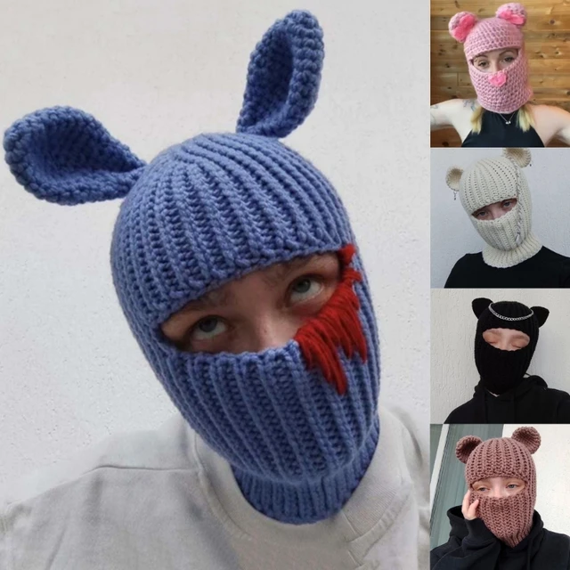 Cosmic Bunny Ears Adult Kids Knit Hat Hedging Cap Outdoor