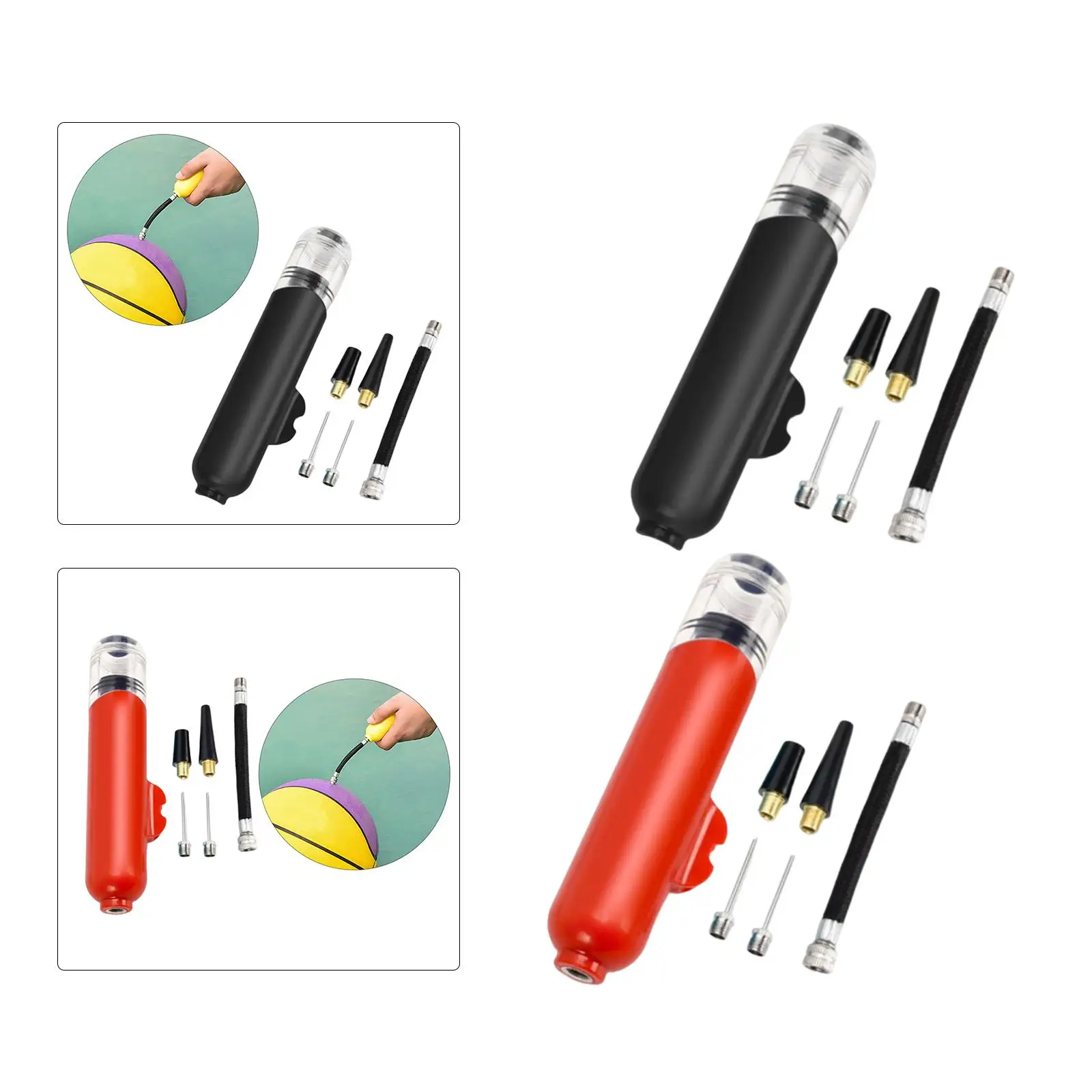 Mini Pump for Bike Fits Schrader and Presta Valve Hand Pump for Bicycle Balloon