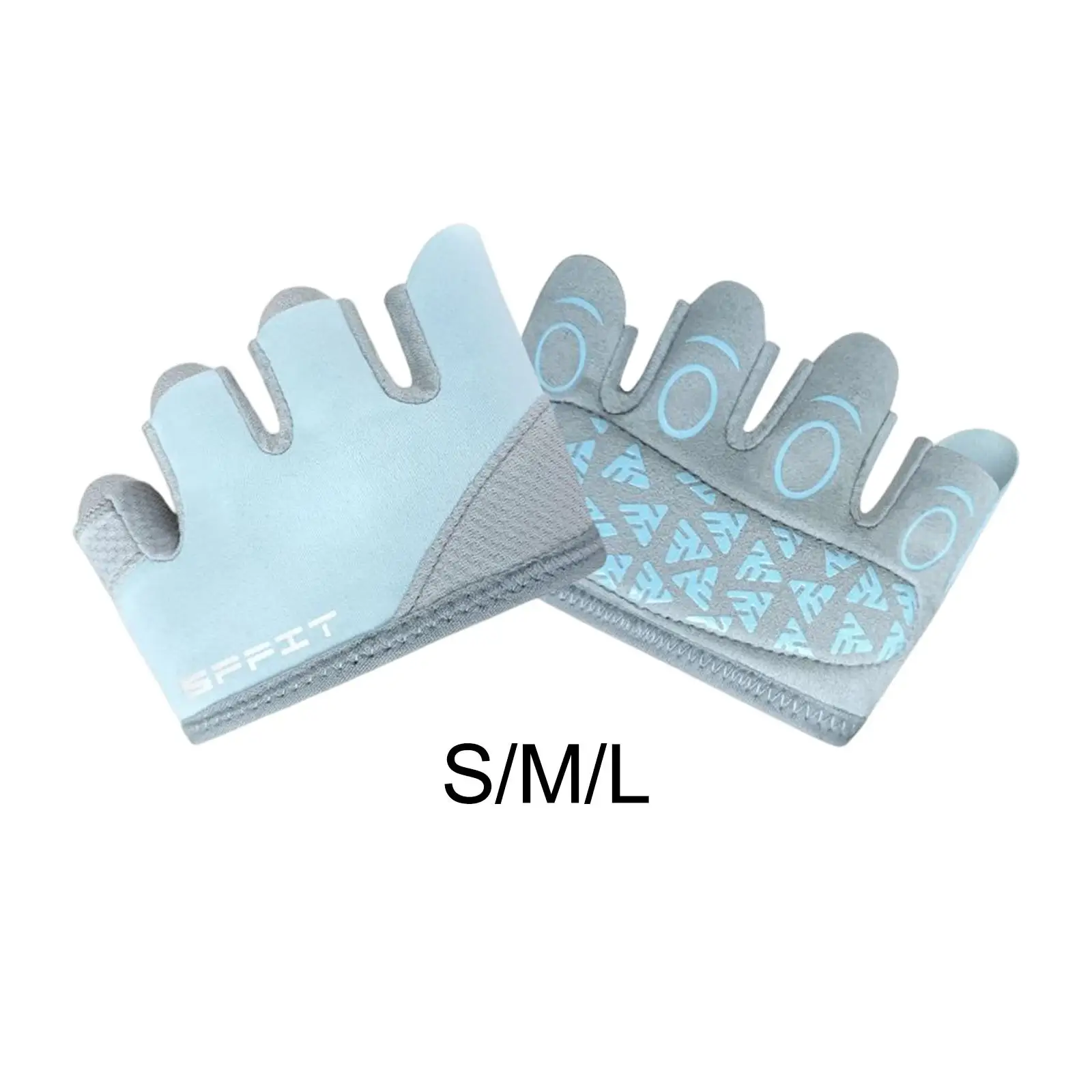 2Pcs Training Gloves Women Yoga Gloves Half Finger Gloves Breathable Padding for