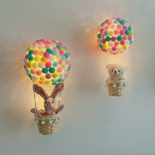 Handmade DIY Hot Air Balloon Pendant Nightlight Material Bag