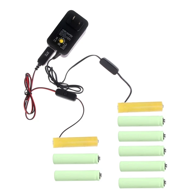 3-12V réglable Aa Battery Eliminator Power Adapter Remplacer les piles Aaa  Aa