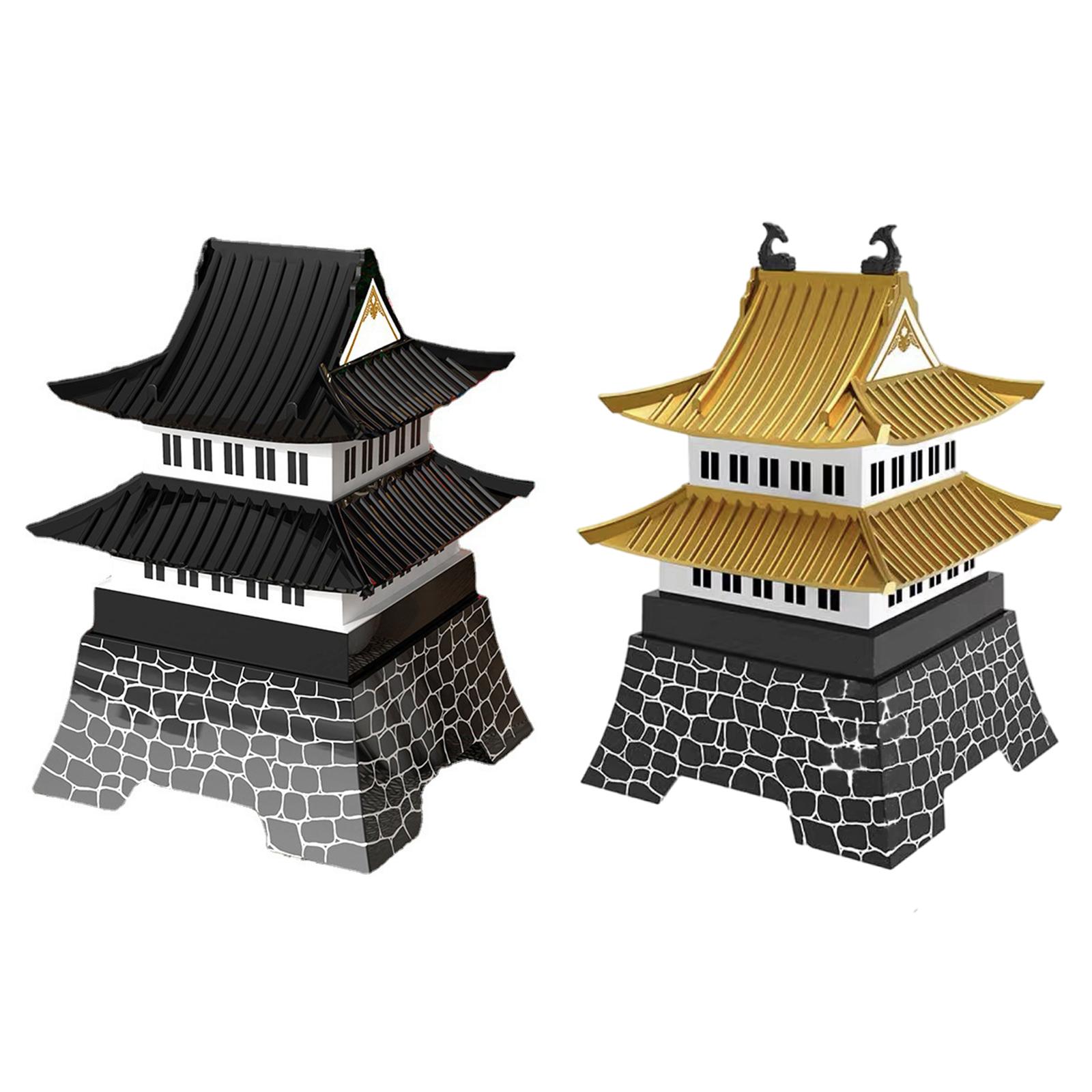 Creative Japanese Castle Style Bento Plate 3-Drawer Snack Dish Platter Steamed Dishes Castle Style Bento Dish Plate for Kitchen