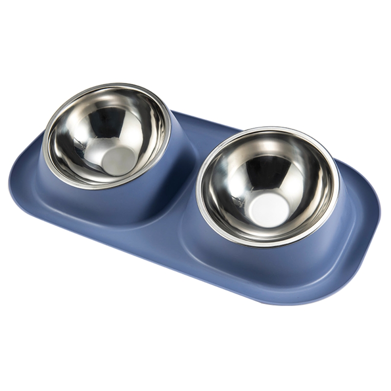 Title 4, Double Dog for Cat Bowls Stainless Steel Water ...