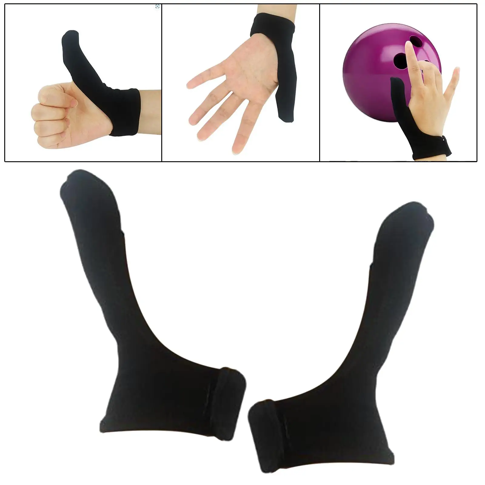 Bowling Thumb Protector Right Left Hand Glove Thumb Stabilizer Sleeve Sock Universal Sporting Goods Unisex Adult