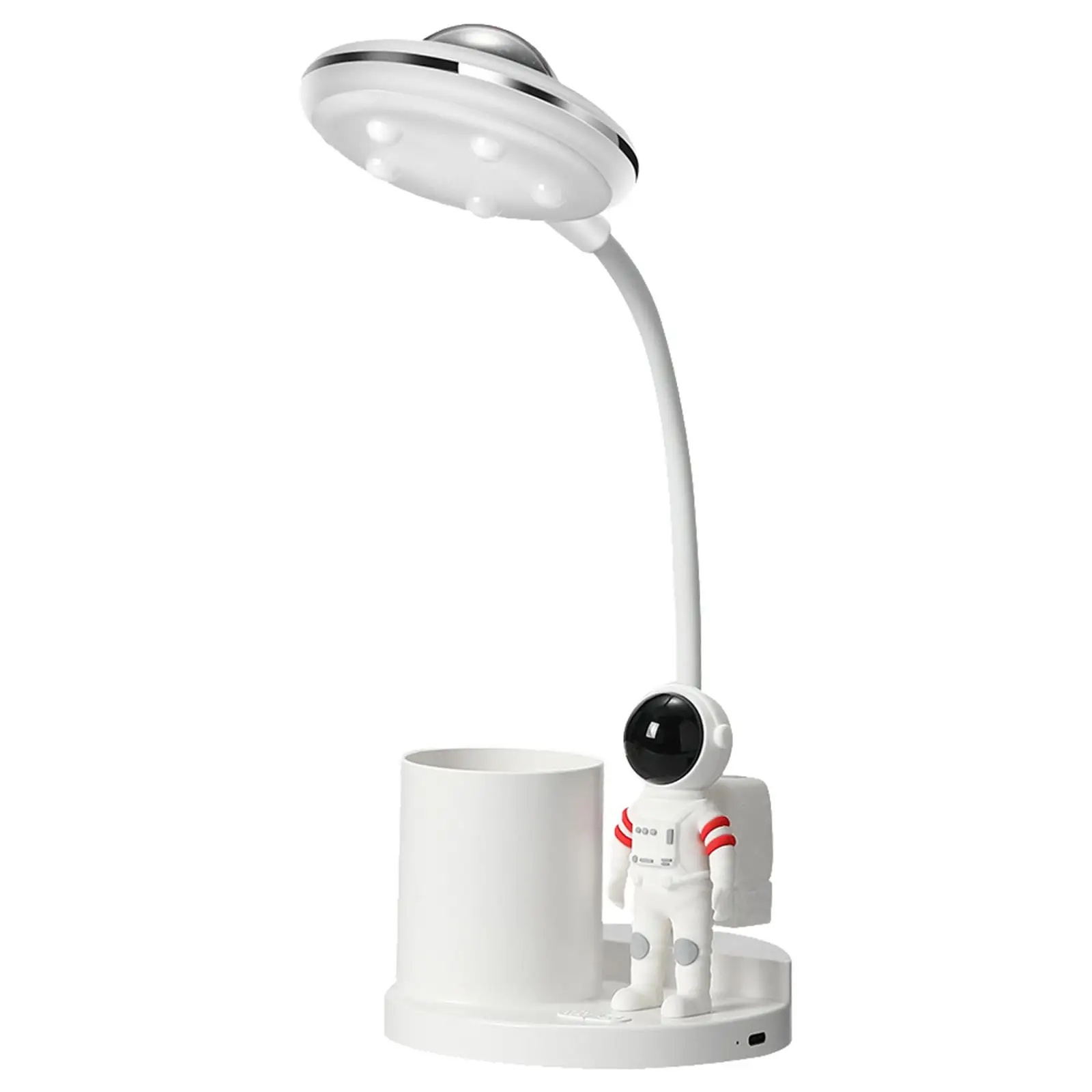 Astronaut Ornament Table Lamp Bendable USB Charging Desk Lamp for Desk Office Desk Table