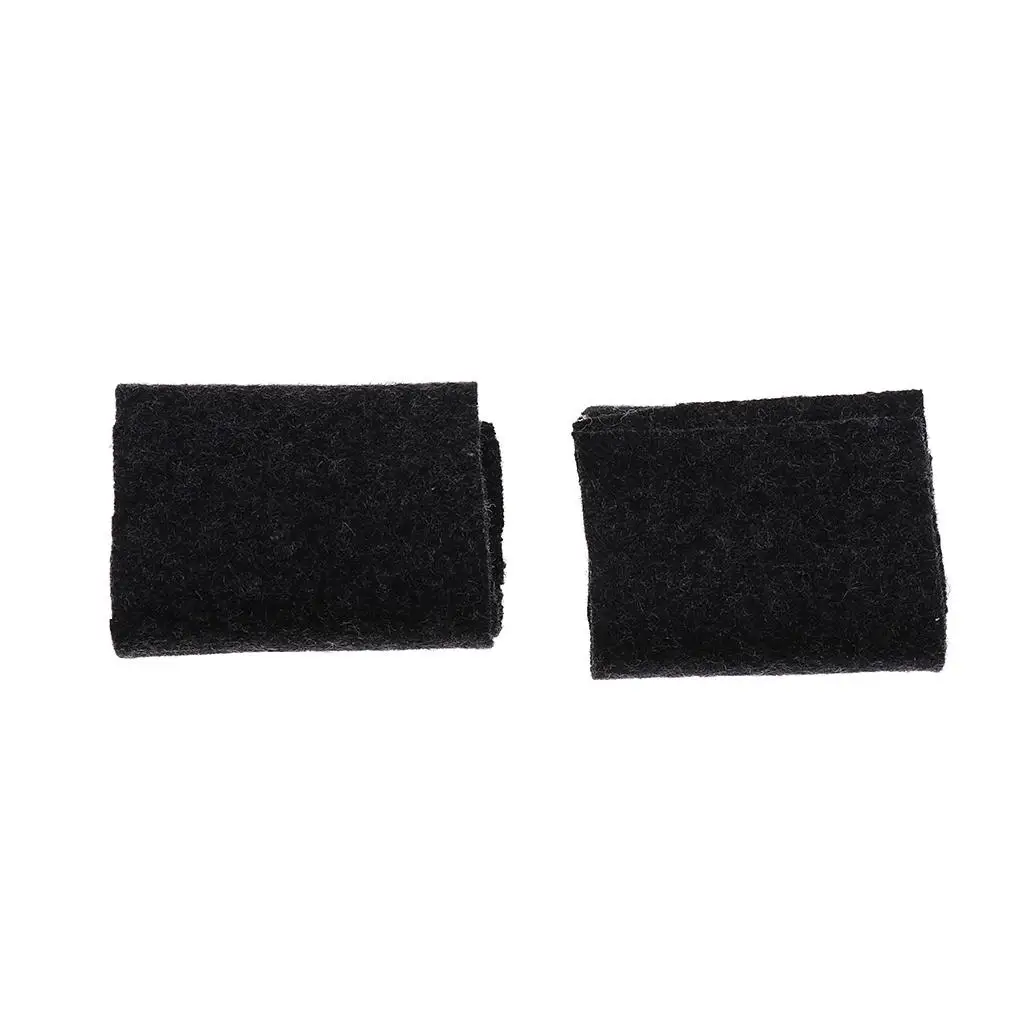 Portable Black Chinese Erhu Mute  Pads Silencing Mats 15.3 X 4.4cm