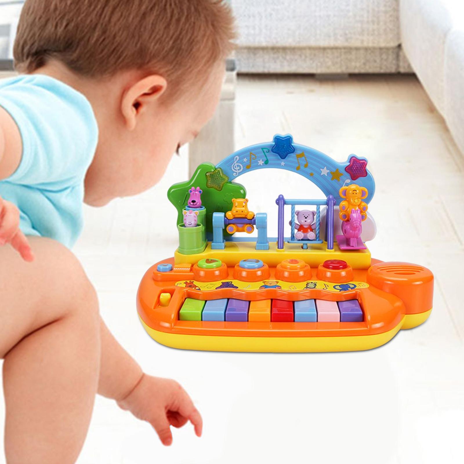 Portable Musical Piano Toy Early Education Activity Toy for Boys Toddlers