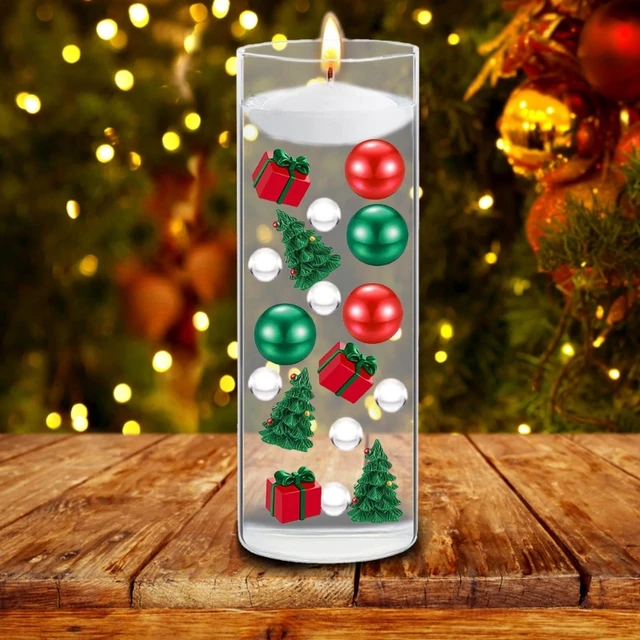 Perle De Noël Pour Remplissage De Vase, Bougies Flottantes Sucre D'Orge De  Noël Bougies Décoratives Diy Bougies Flottantes Dé[J126]