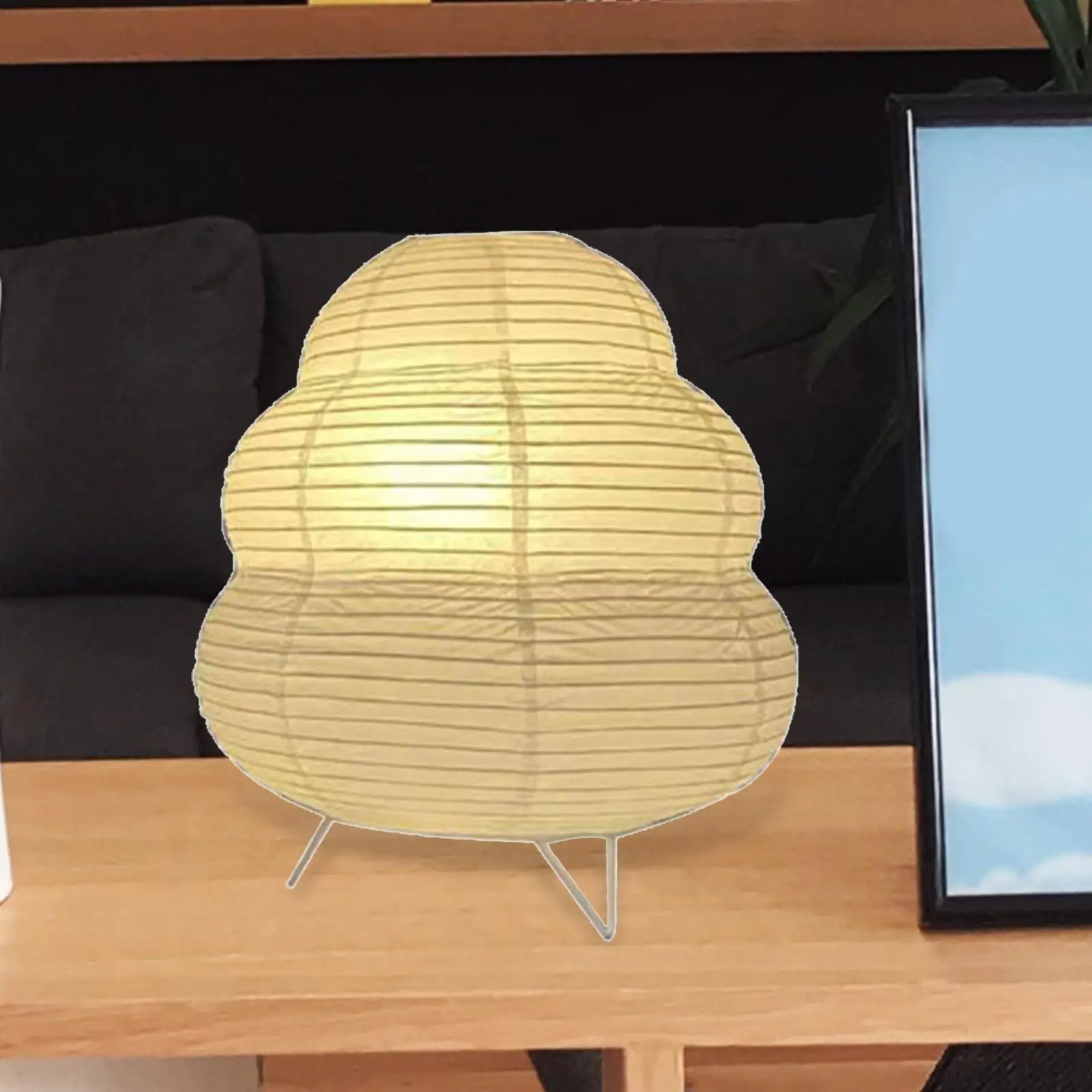 Bedside Paper Table Lamp Desk Lamp Creative Simple Lamp for Bedroom Dorm
