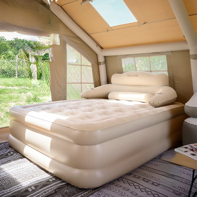 Letto matrimoniale materasso gonfiabile dormire mobili da soggiorno per  interni giardino all'aperto campeggio spiaggia divano letto pieghevole  portatile - AliExpress