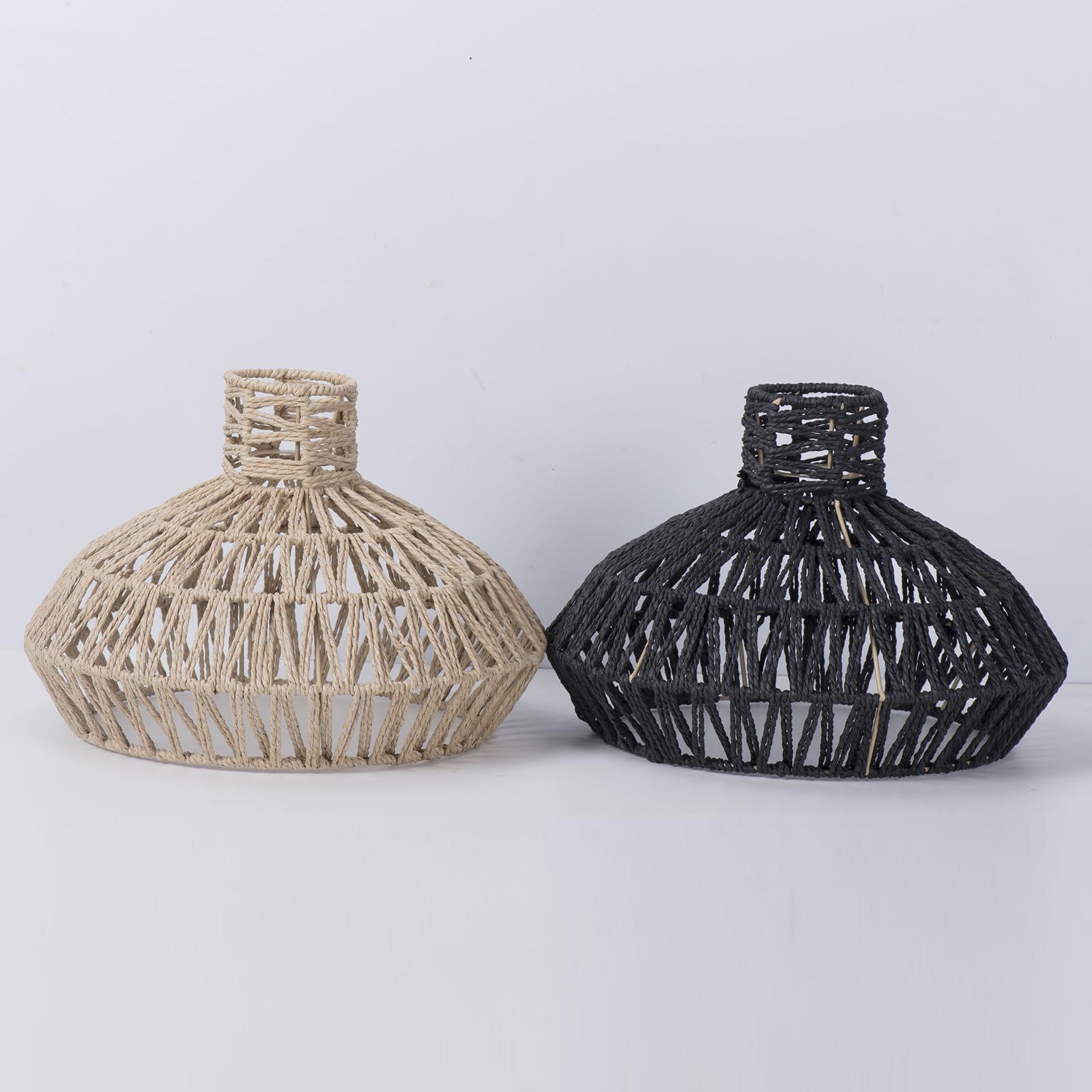 Ceiling Light Fixture Covers Floor Lamp Chandelier Covers Shades Pendant Lamp Shade Handwoven Rope Lampshade for Kitchen Island