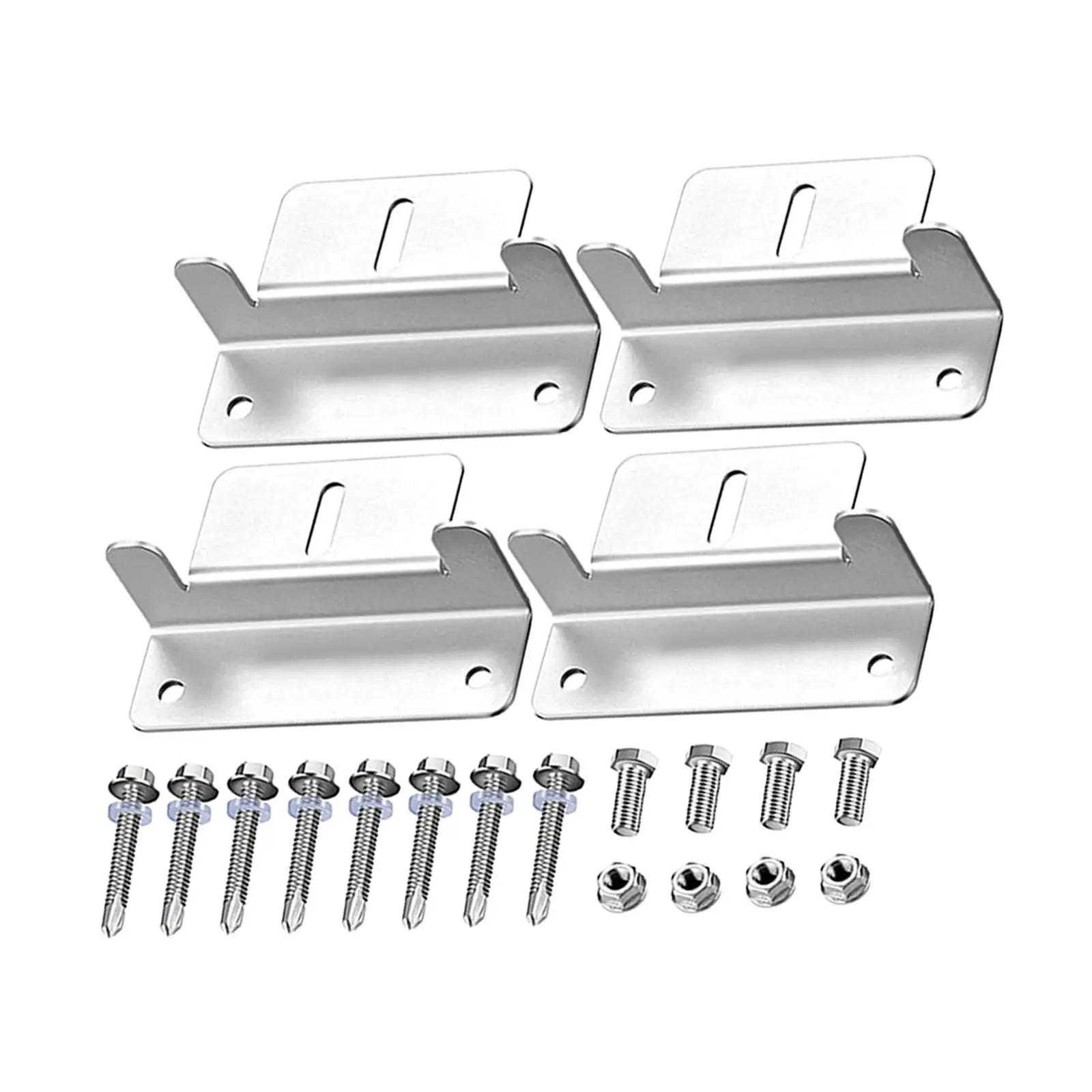 4x Z Bracket Adjustable Mount Support Accessories for Other Off Gird Roof Yachts