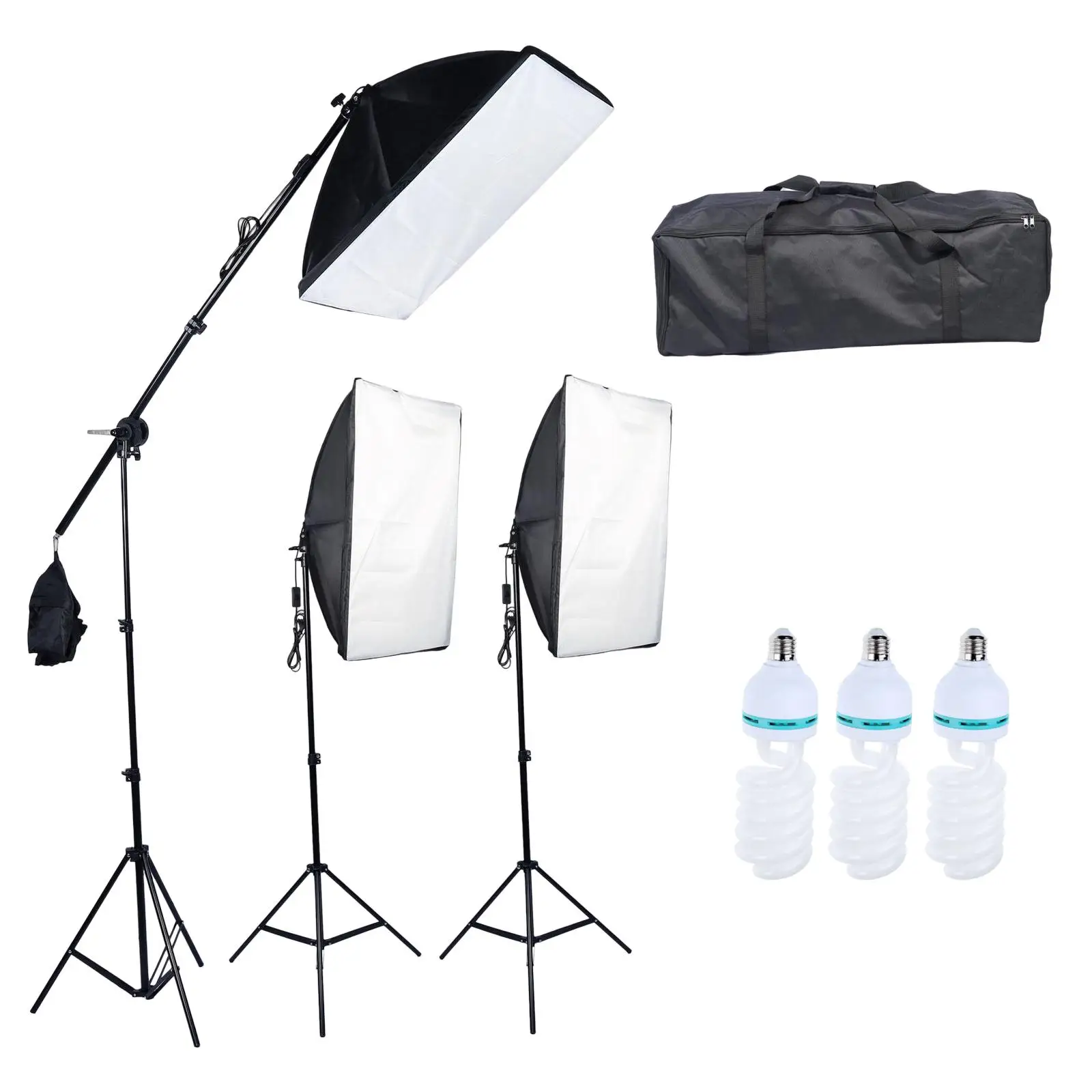 14Pcs Continuous Photography Lighting Kit with Storage Bag for Live Performances