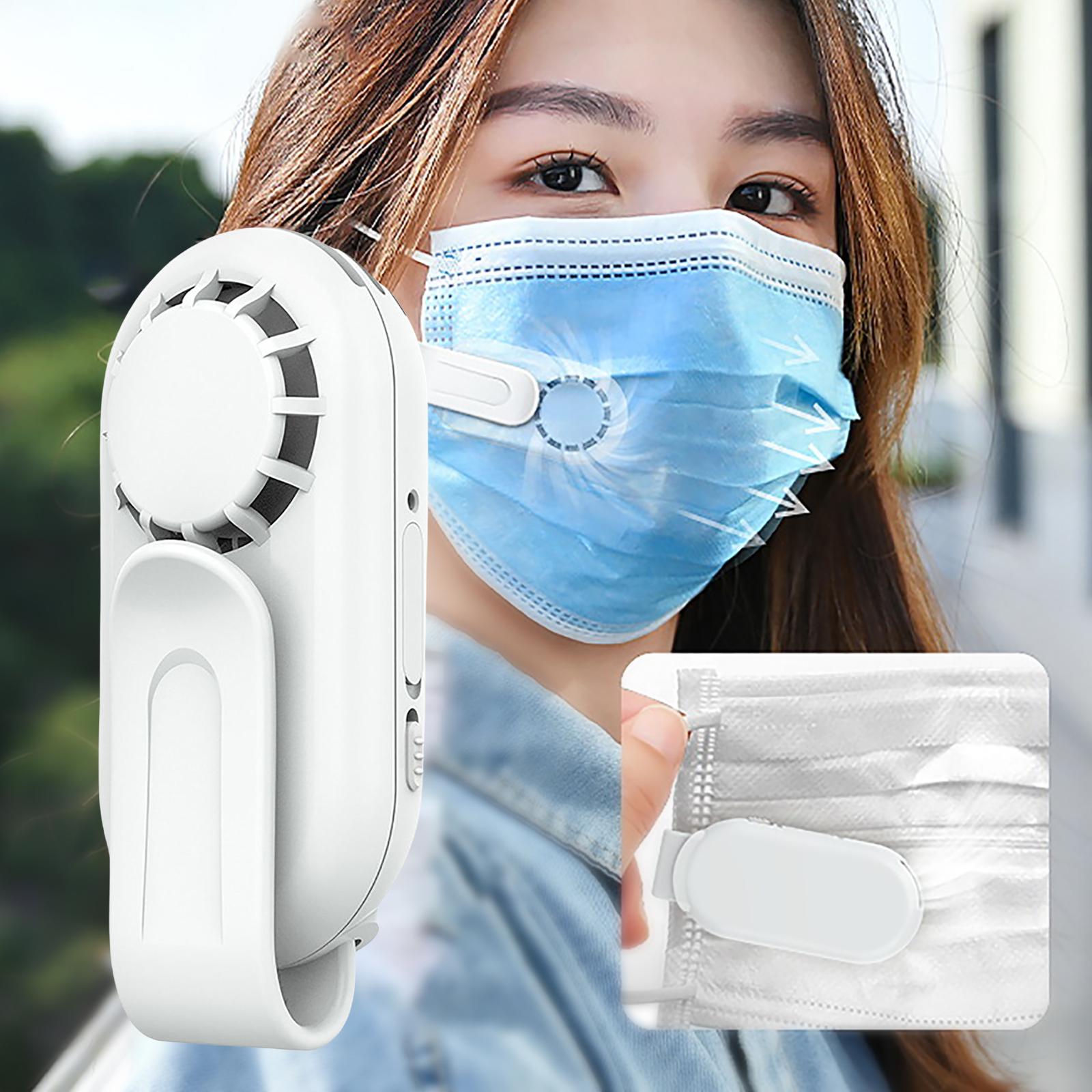 Electric Fan for Face Mask Facemask Fan Wearable Mask Purifier Fan Make Breathing Easier Protect Makeup for Outdoor Travel