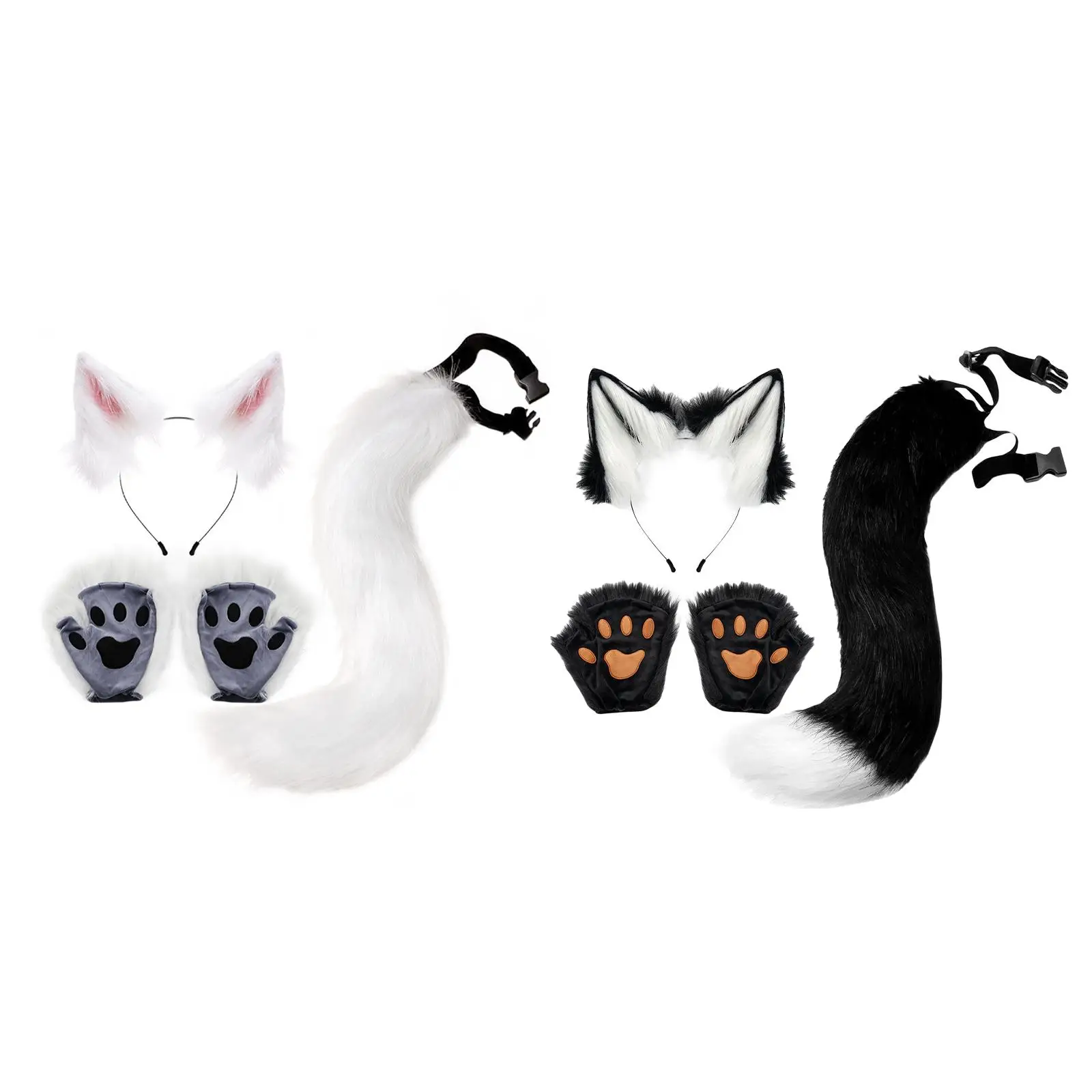 Cat Costume Animal Cosplay Headband Kitten Furry Party Dress up Gifts