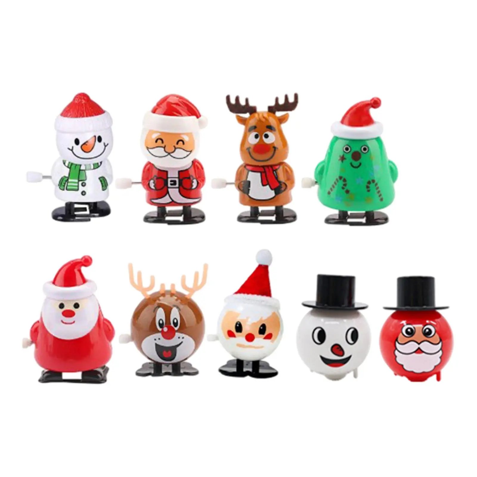  Toys, Filler,Figure Ornaments Christmas  Clockwork Toys Jumping Toys for  Favors Kids Children