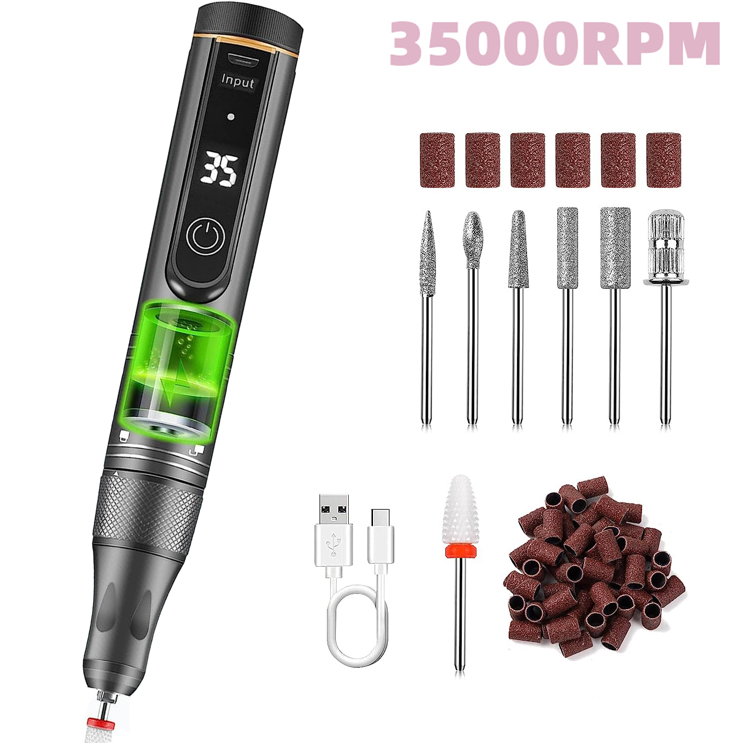 Best of 35000RPM Cordless Nail Drill Machine For Gel Polish Electric Nail Sander Rechargeable Manicure Machine Nails Salon Accessories Reviews & Tips