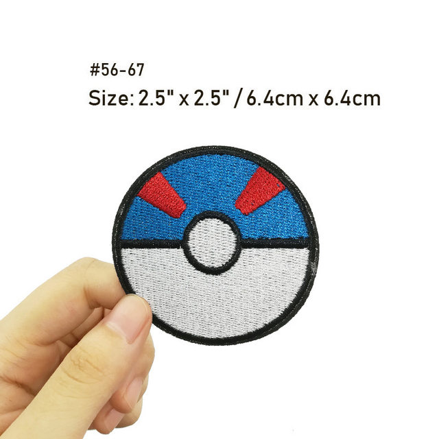 8PCS Wholesale Mix Anime Pokemon Series Patches Iron On Applique Pikachu  Embroidery Sewing Supplies Fabric Stickers