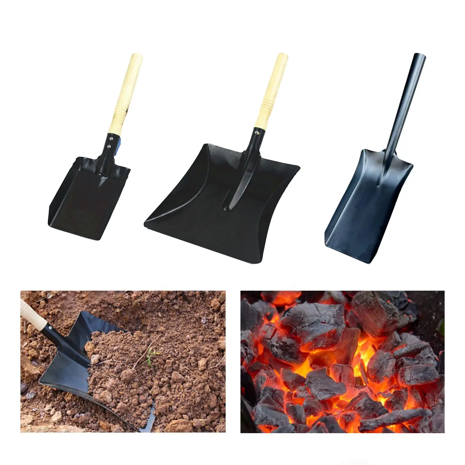 Multifunctional Shovel Iorn Gear Garden Camping Axe Tools Emergency Portable Saw Household Commodity Parts Indoor Chimney Shovel
