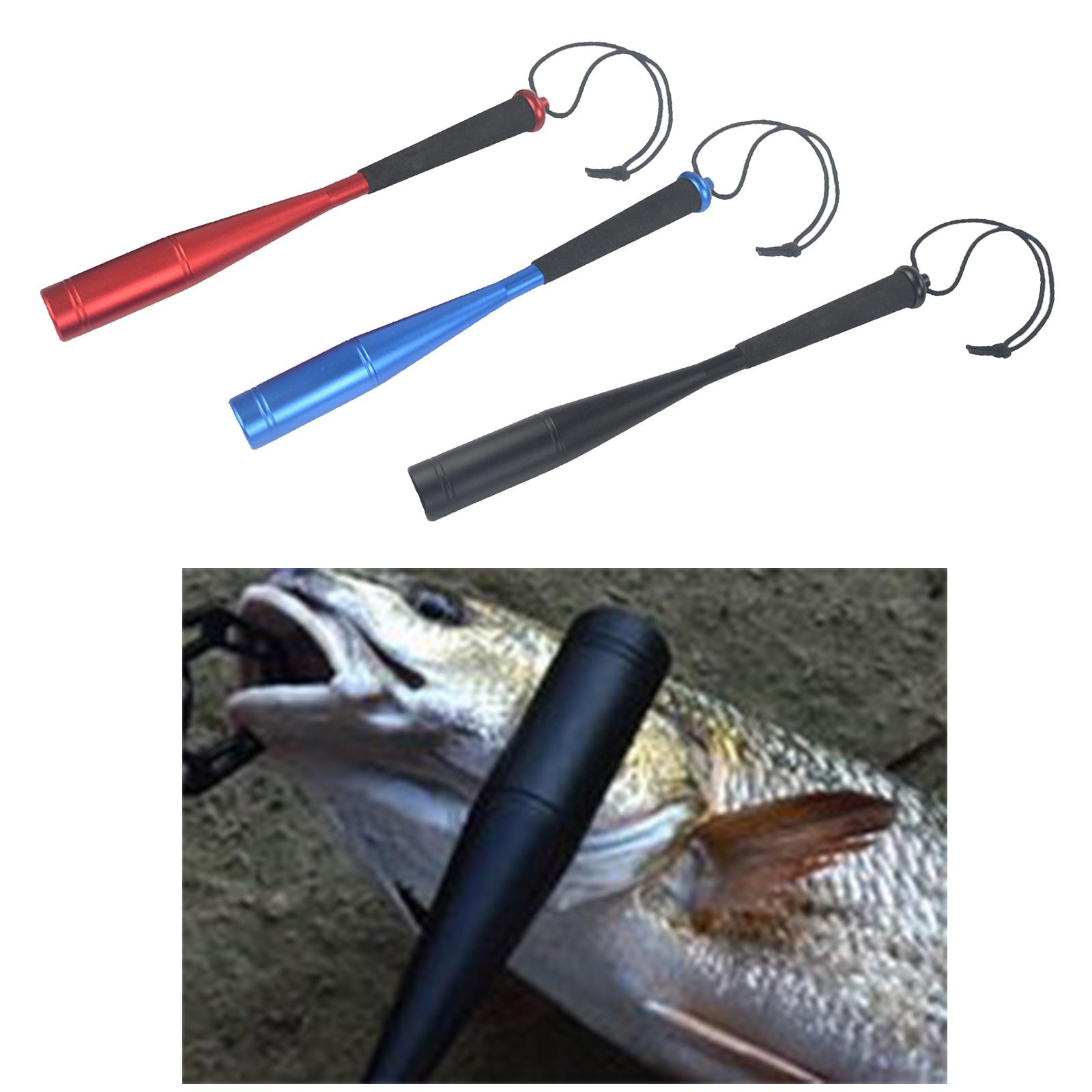 Fishing Bat Aluminum Alloy Fishing Priest Fish Knocking Device with Lanyard