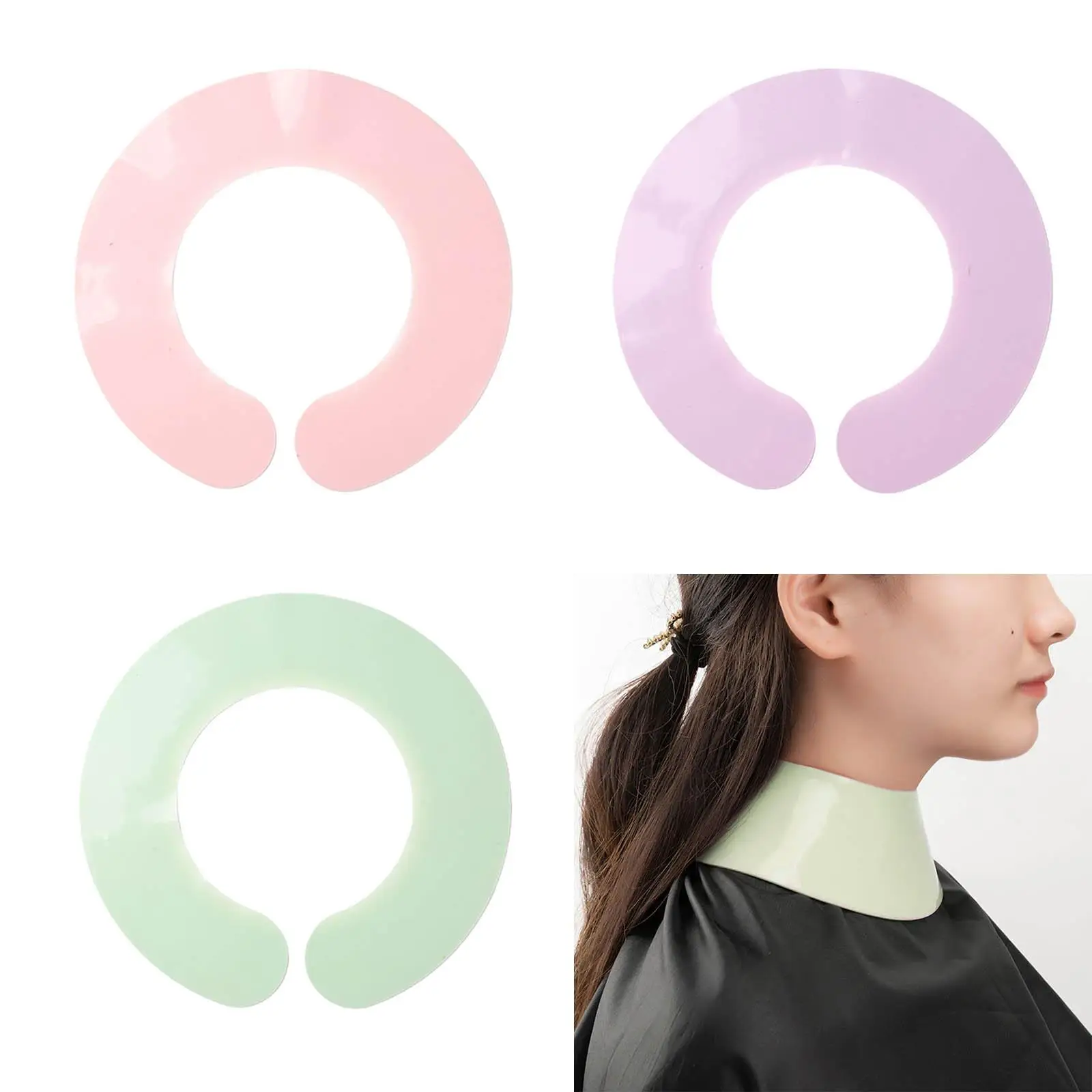 Waterproof Hair Cutting Collar Cape Silicone for Hair Dyeing Hairdresser