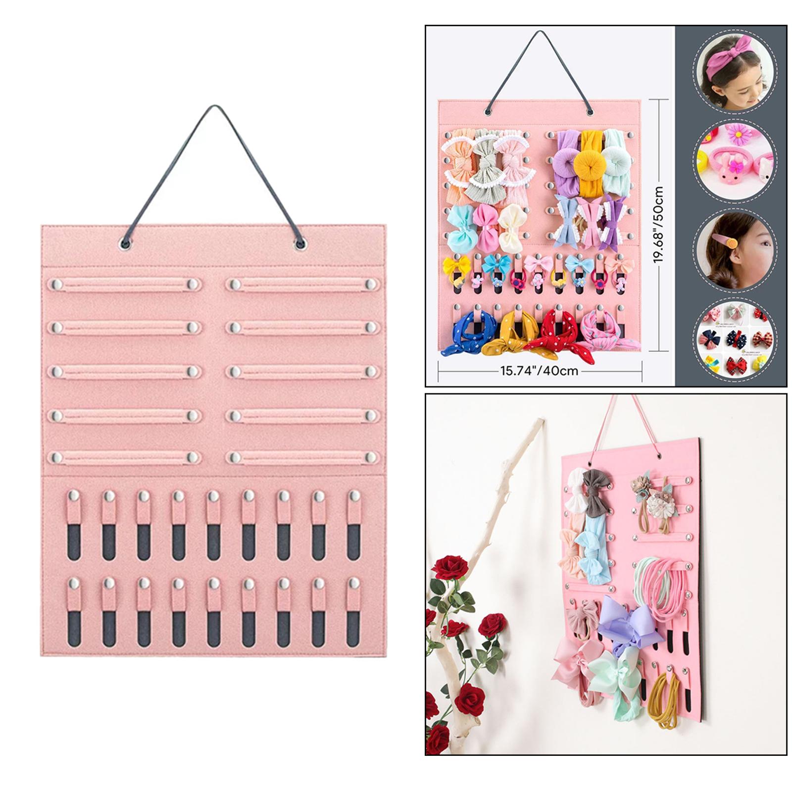 Felt Headbands Holder Newborn  Retail Store Organizer Hanging Pink