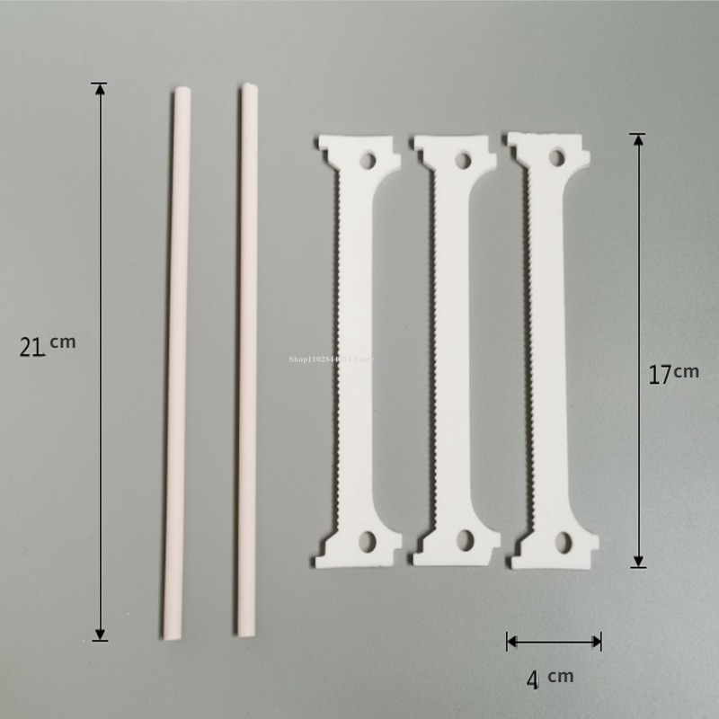 Description Picture 3 of item5 Pieces/set Ceramic Hanging Frame High Temperature Resistant Material Kiln Accessories Pottery Earring Pendant Firing Tools