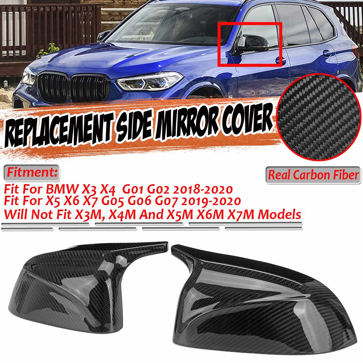 国内正規品 BMW X3 G01 X4 G02 X5 G05 専用 サイドドアバックミラー