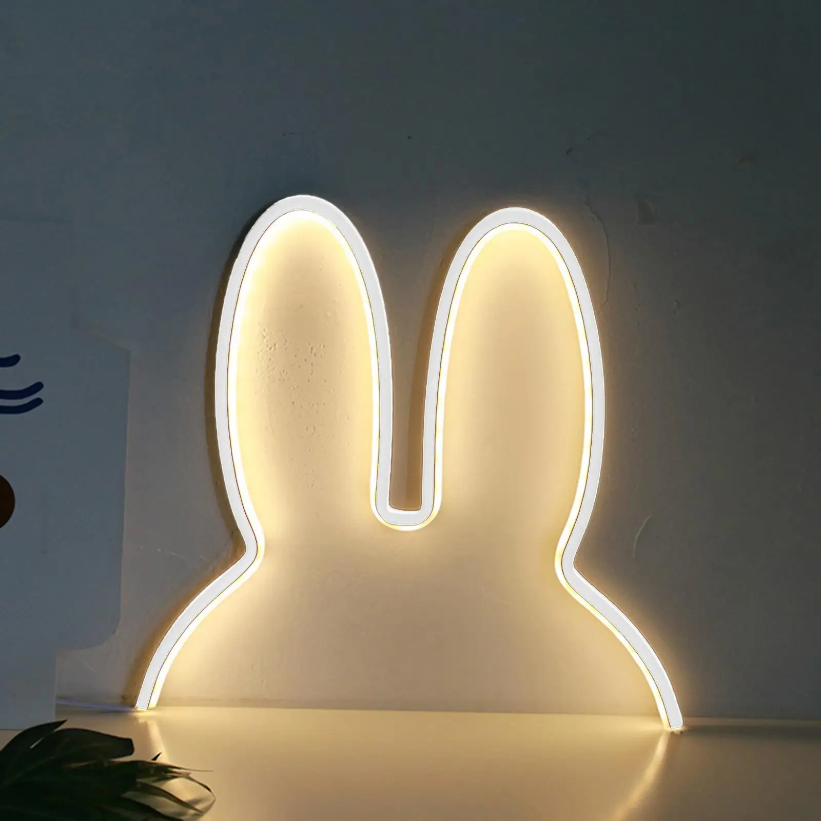 Creative LED Lamp USB Powered Warm Light Light Bar Dimmable Rabbit Night Light for Kids Room Office Ornament Xmas Gift Holiday