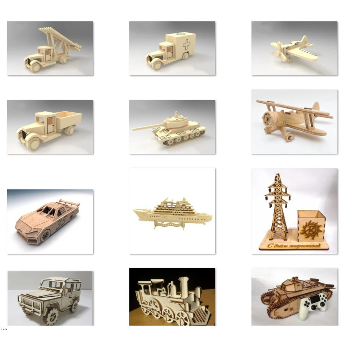 antique woodworking bench 25pcs 3D Puzzle Toy Car Truck Tank Aircraft Laser Cut Templates SVG DXF Vector Plans for CNC Pattern Laser Cut Wood Models foldable woodworking bench
