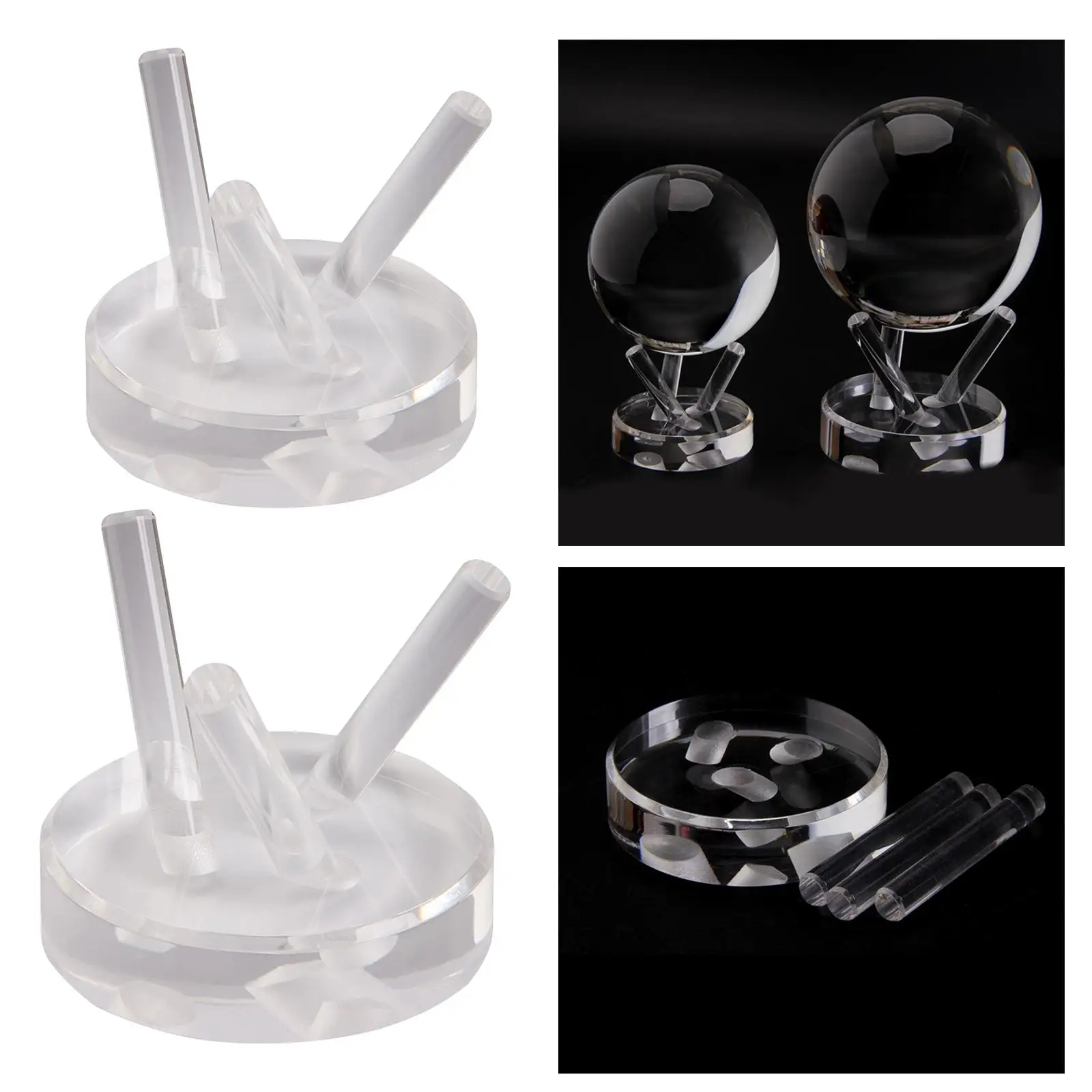 Ball Sphere Crystal Display Stand Mineral Holder for Rock Mineral