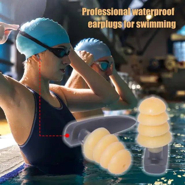 1~7PCS Anti Noise Silicone Earplugs Waterproof Swimming Ear Plugs For  Sleeping Diving Surf Soft Comfort Natation Swimming Ear - AliExpress