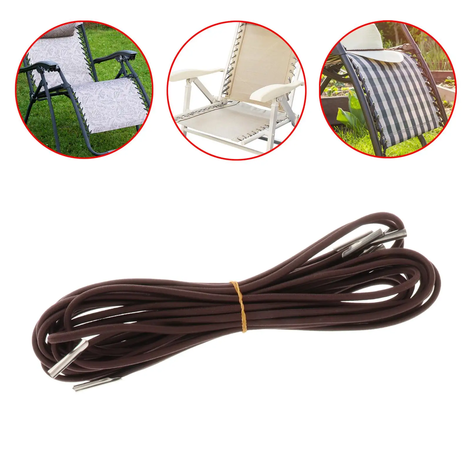 4Pcs Elastic Cord Laces Universal Recliners Durable Replacement Cord for Zero Gravity Chair Replacement Laces for Lounge Chairs