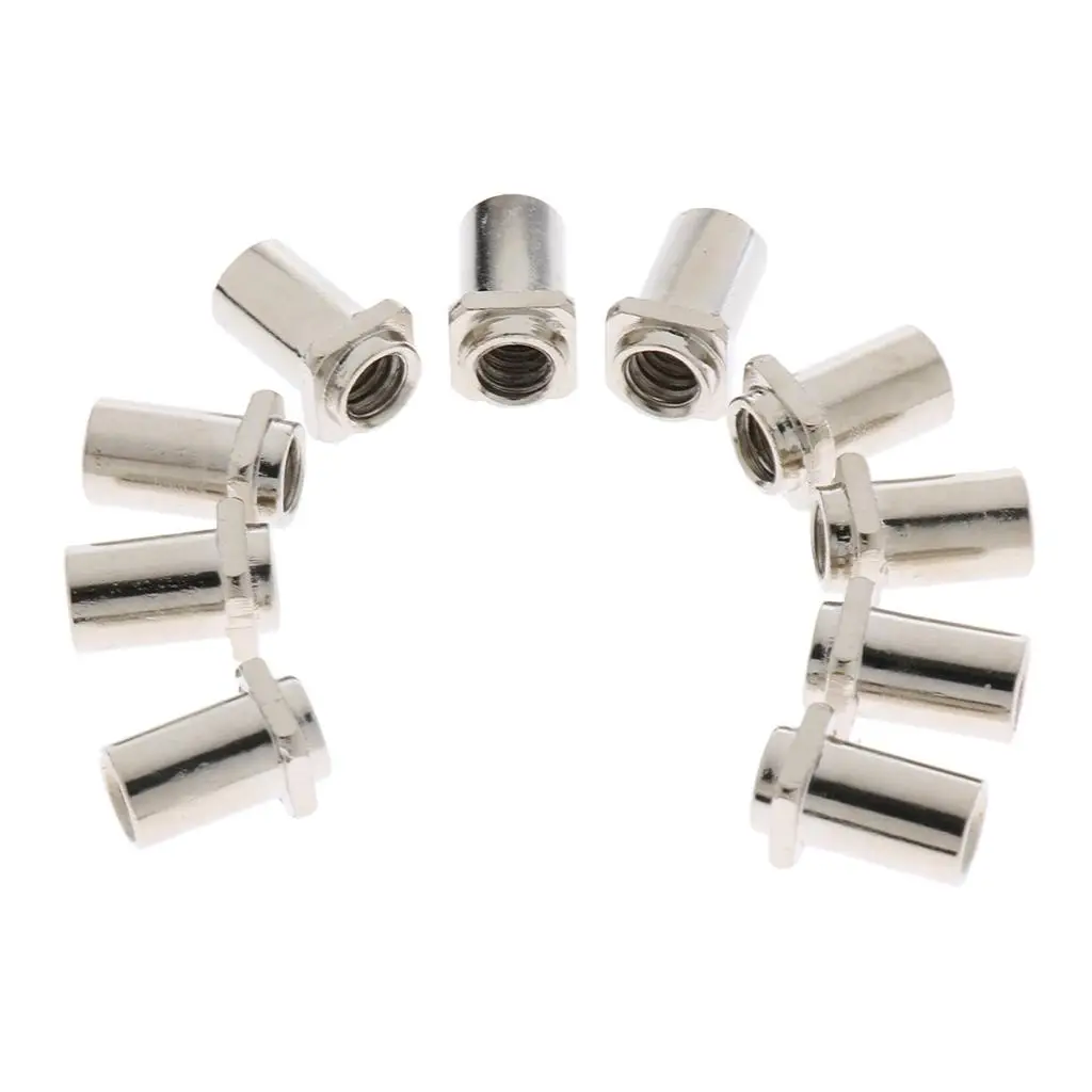 10pcs  Nuts for Tom Lug Durable Thread Nuts for Tom Floor Drum 
